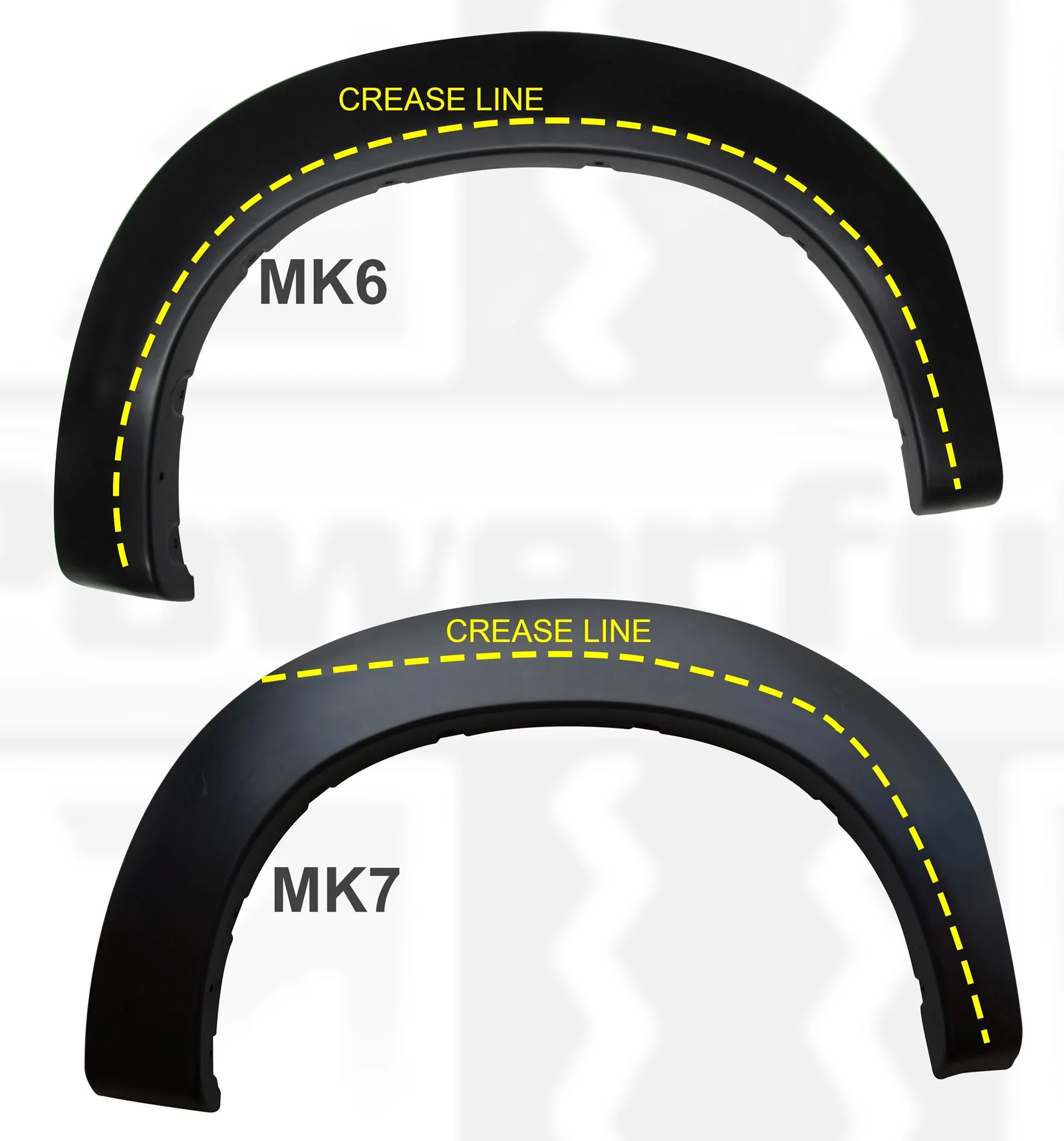ABS Plastic Wheel Arch - RH Rear Tub - for Toyota Hilux Mk6 - Image 7