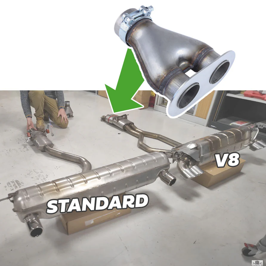 Adapter Kit for V8 Exhaust for Land Rover Defender L663 - Image 2