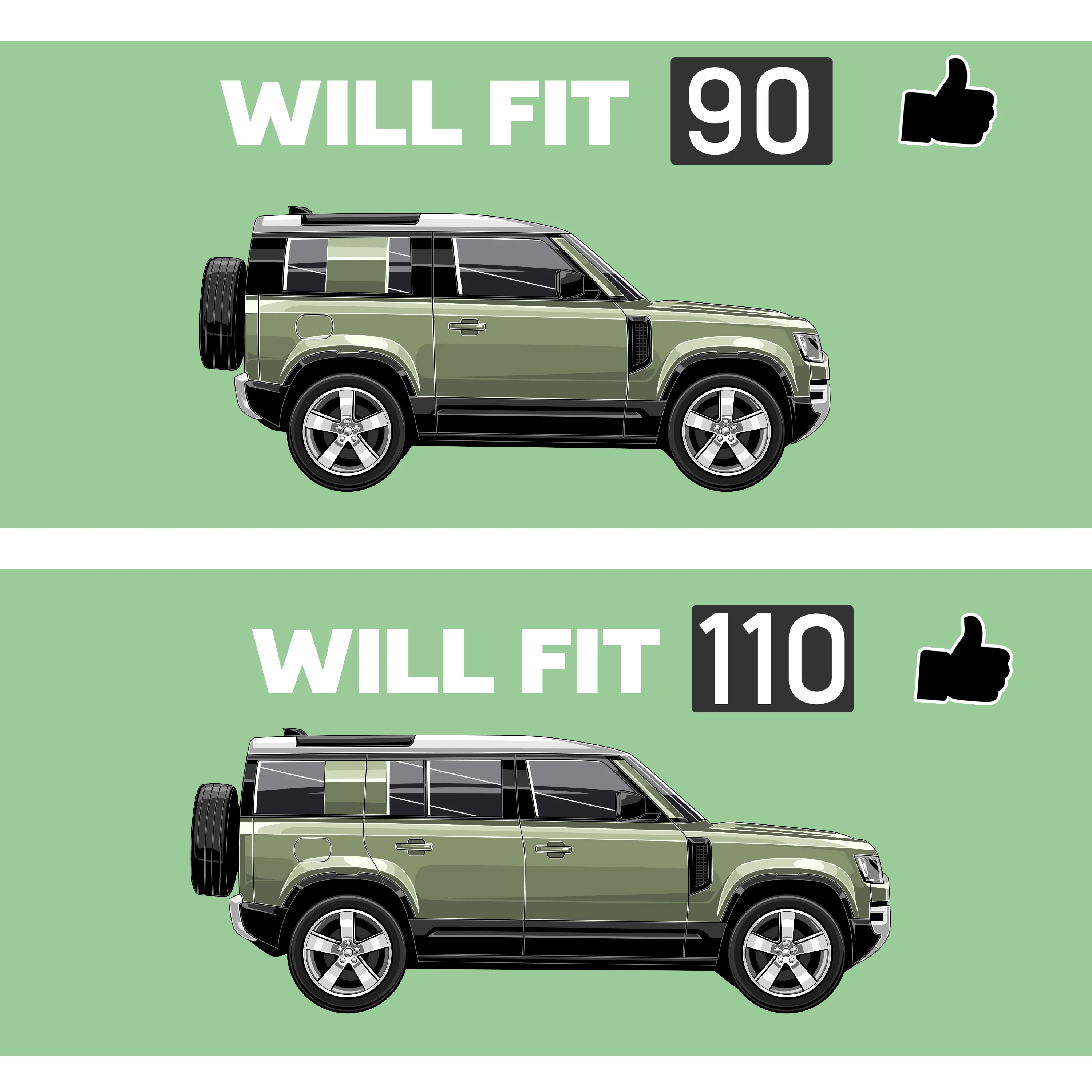 Aftermarket Gloss Black Roof Aerial Cover for Land Rover Defender L663 - Image 5