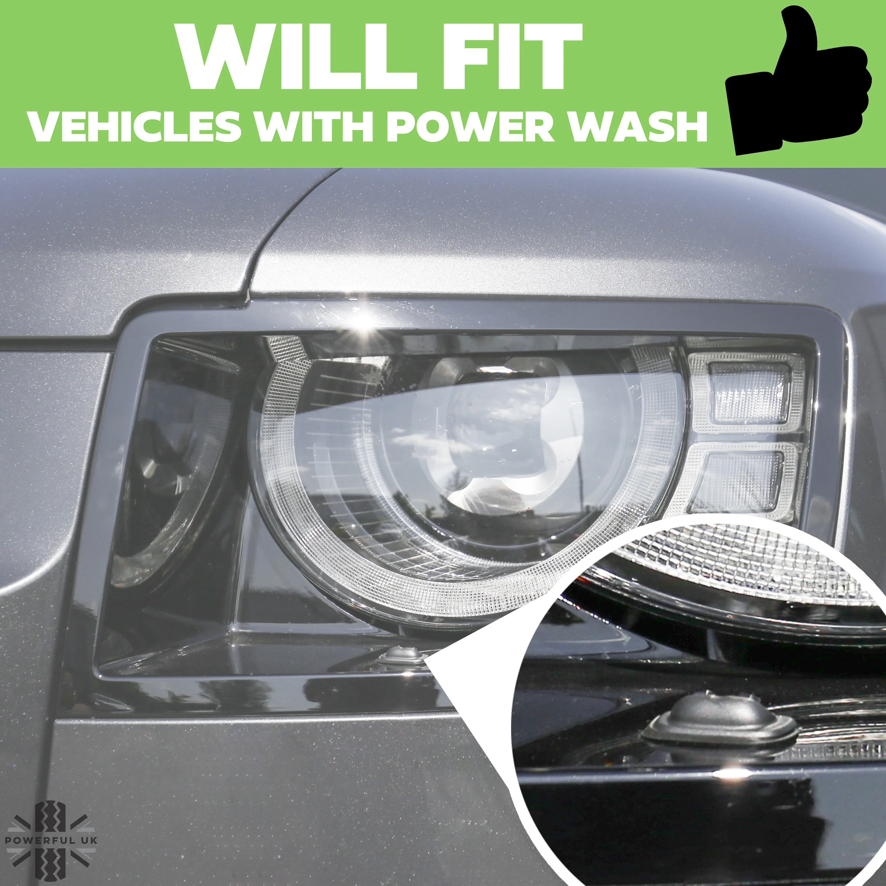 Aftermarket Headlight Surround 'WITH Washer' for Land Rover Defender L663 - LEFT - Image 9