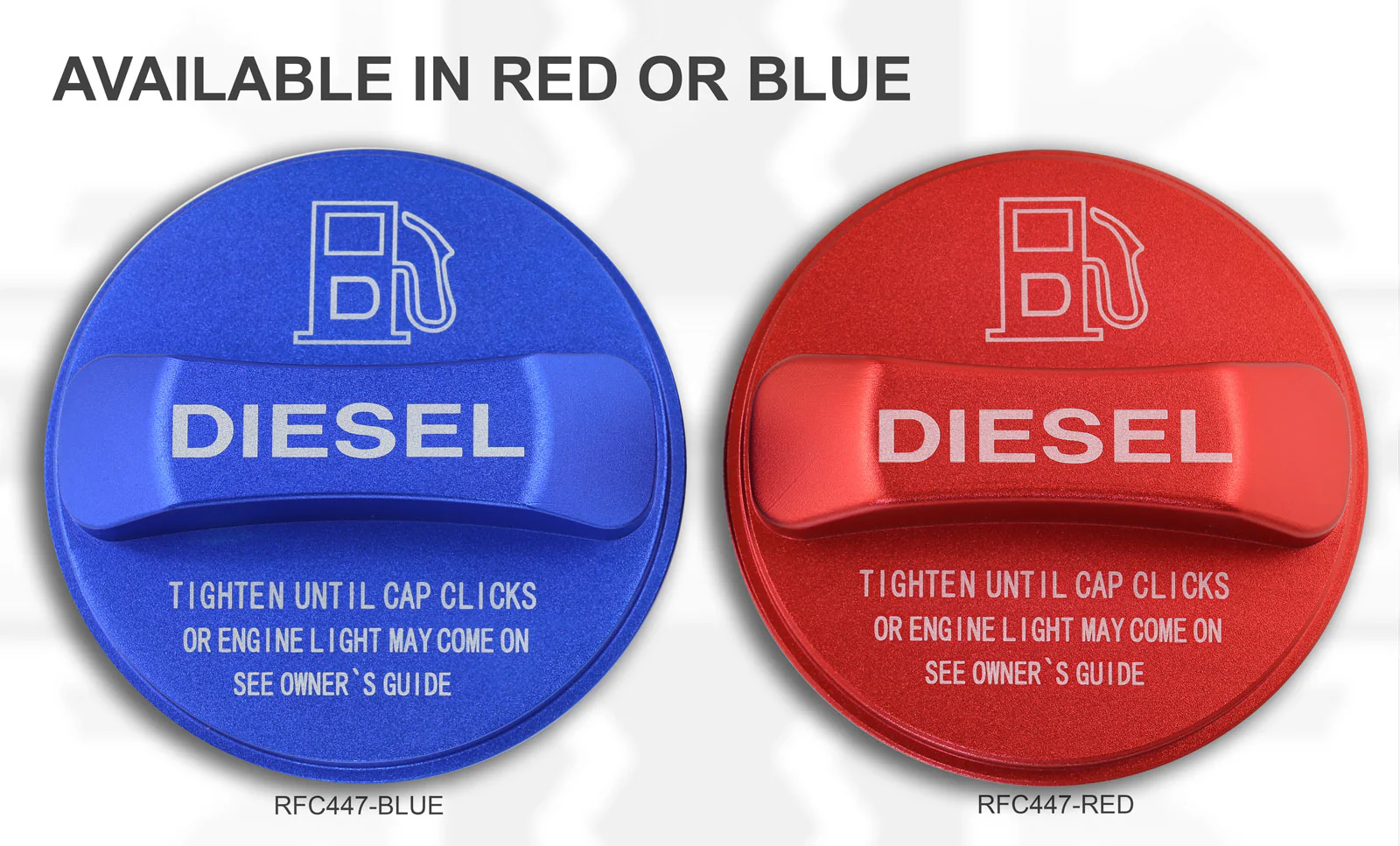 Alloy Fuel Filler Cap Cover for Land Rover Discovery 3 & 4 - Diesel - Red - Image 5