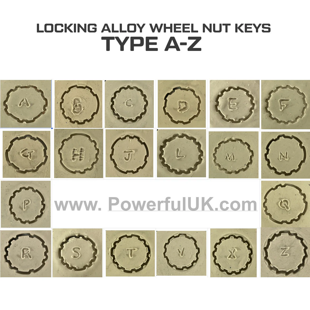 Alloy Locking Wheel Nut KEY - Various Types - Image 2
