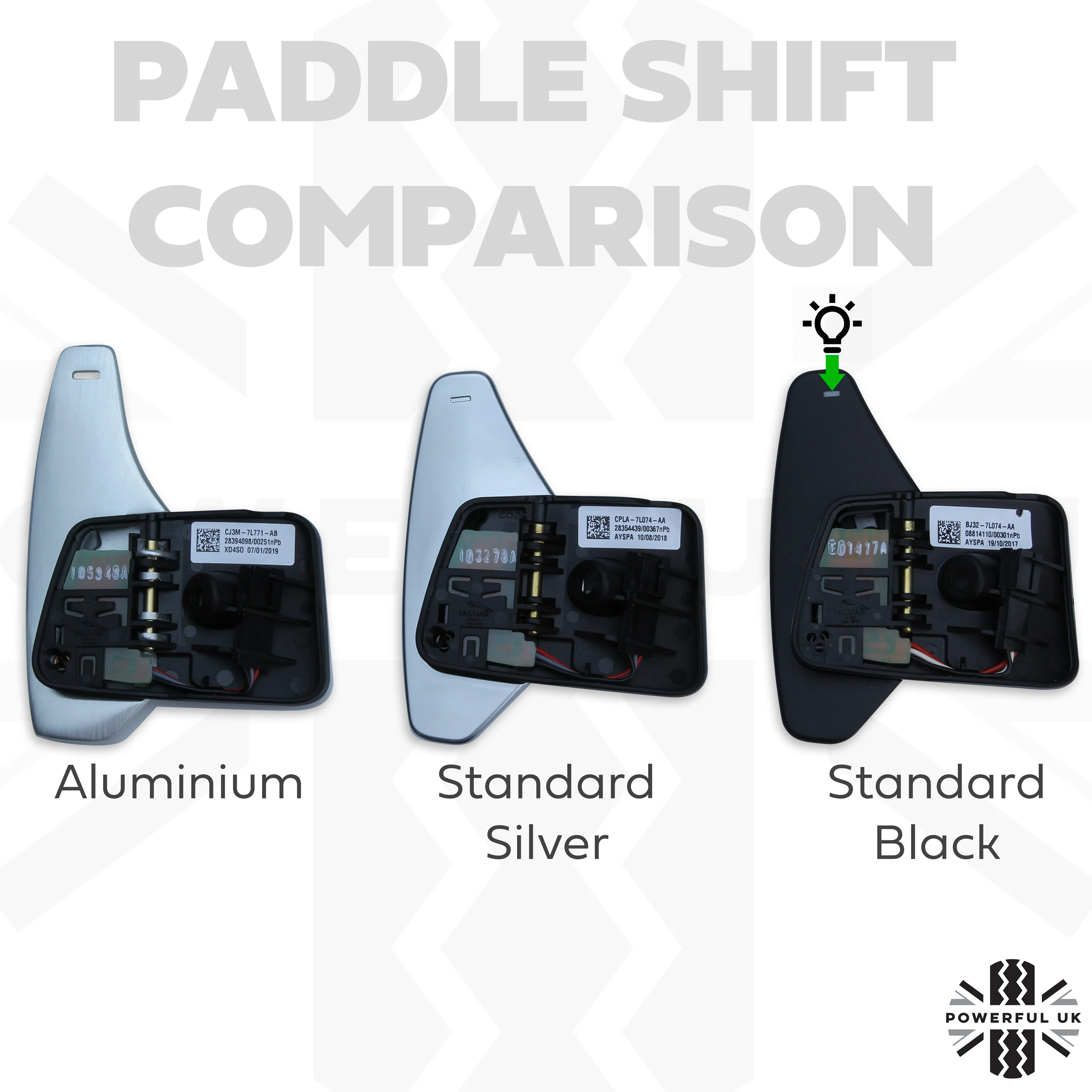 Aluminium Paddle Shift extension kit for Range Rover L320 - Image 4