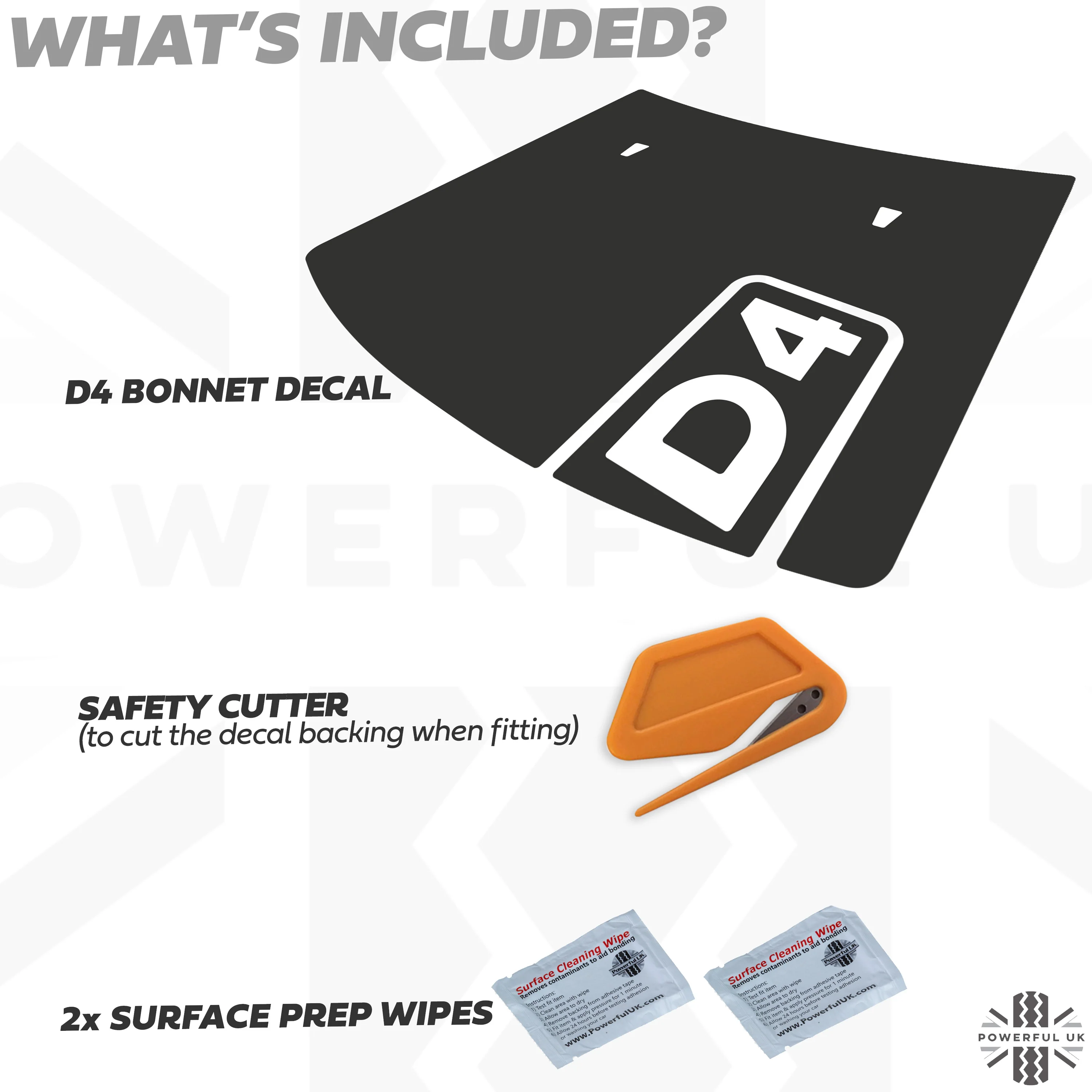 Anti-Reflective Bonnet Graphic - D4 for Land Rover Discovery 4 - Image 3