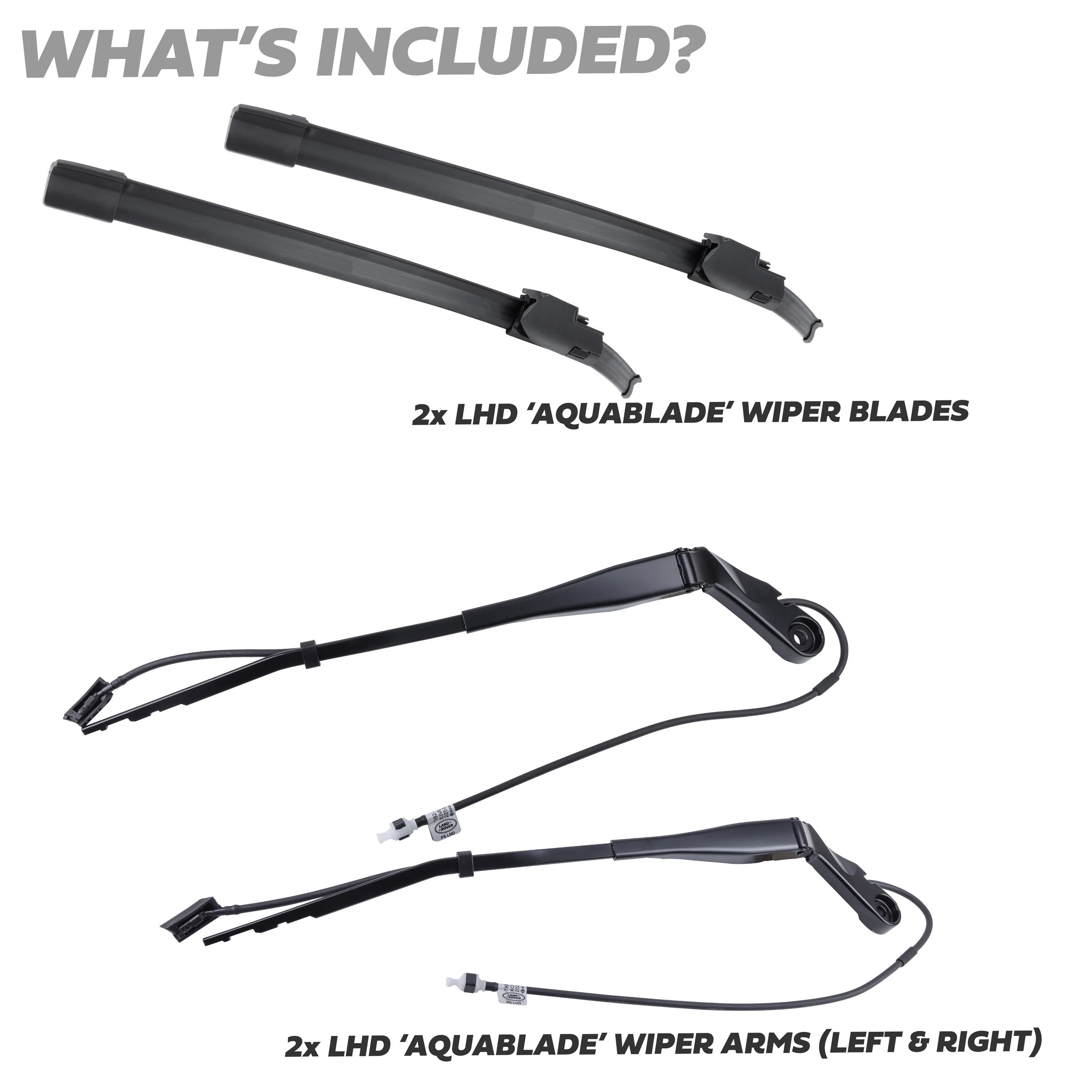 Aquablade Wiper Upgrade Kit for Land Rover Defender L663 - LHD - Image 2