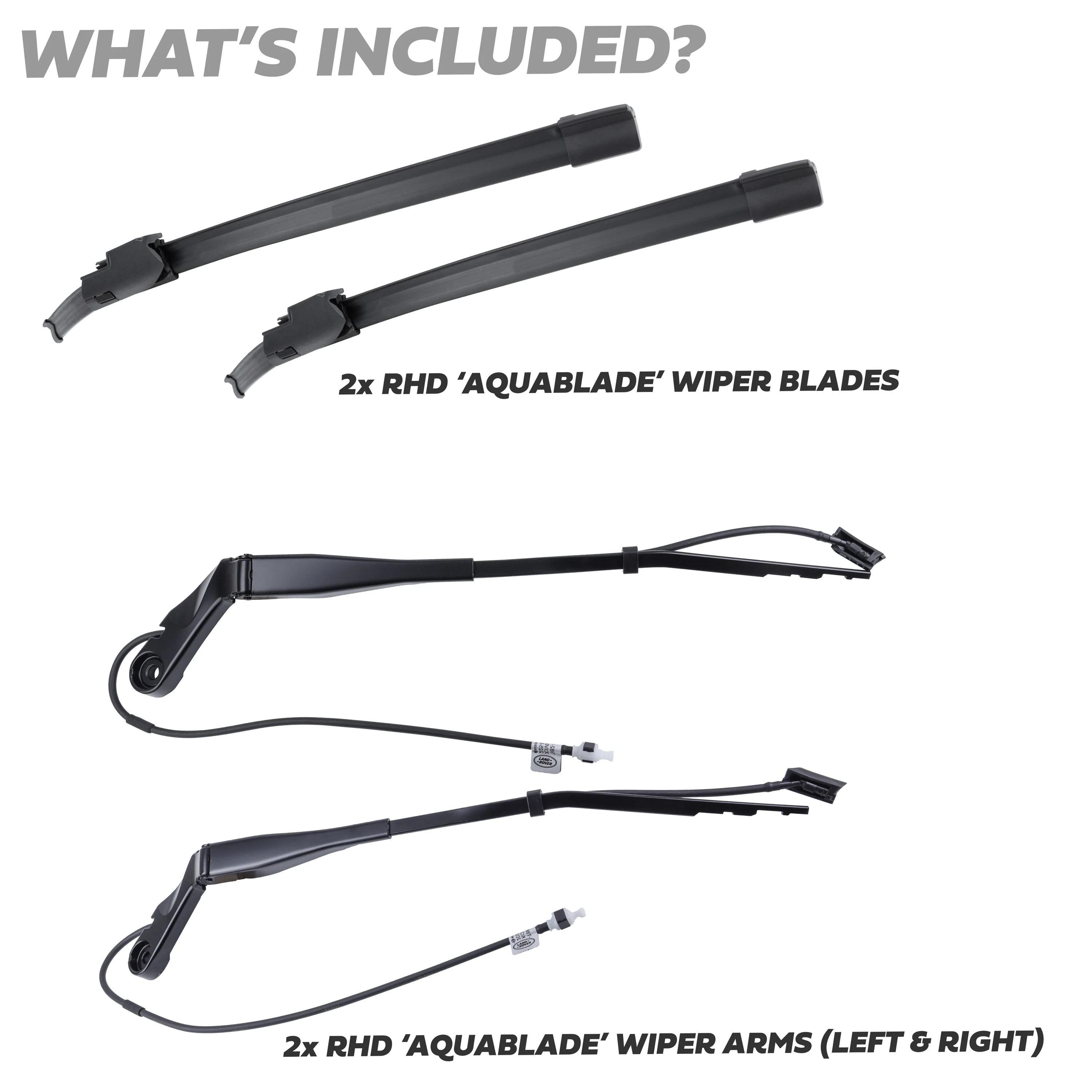 Aquablade Wiper Upgrade Kit for Land Rover Defender L663 - RHD - Image 2