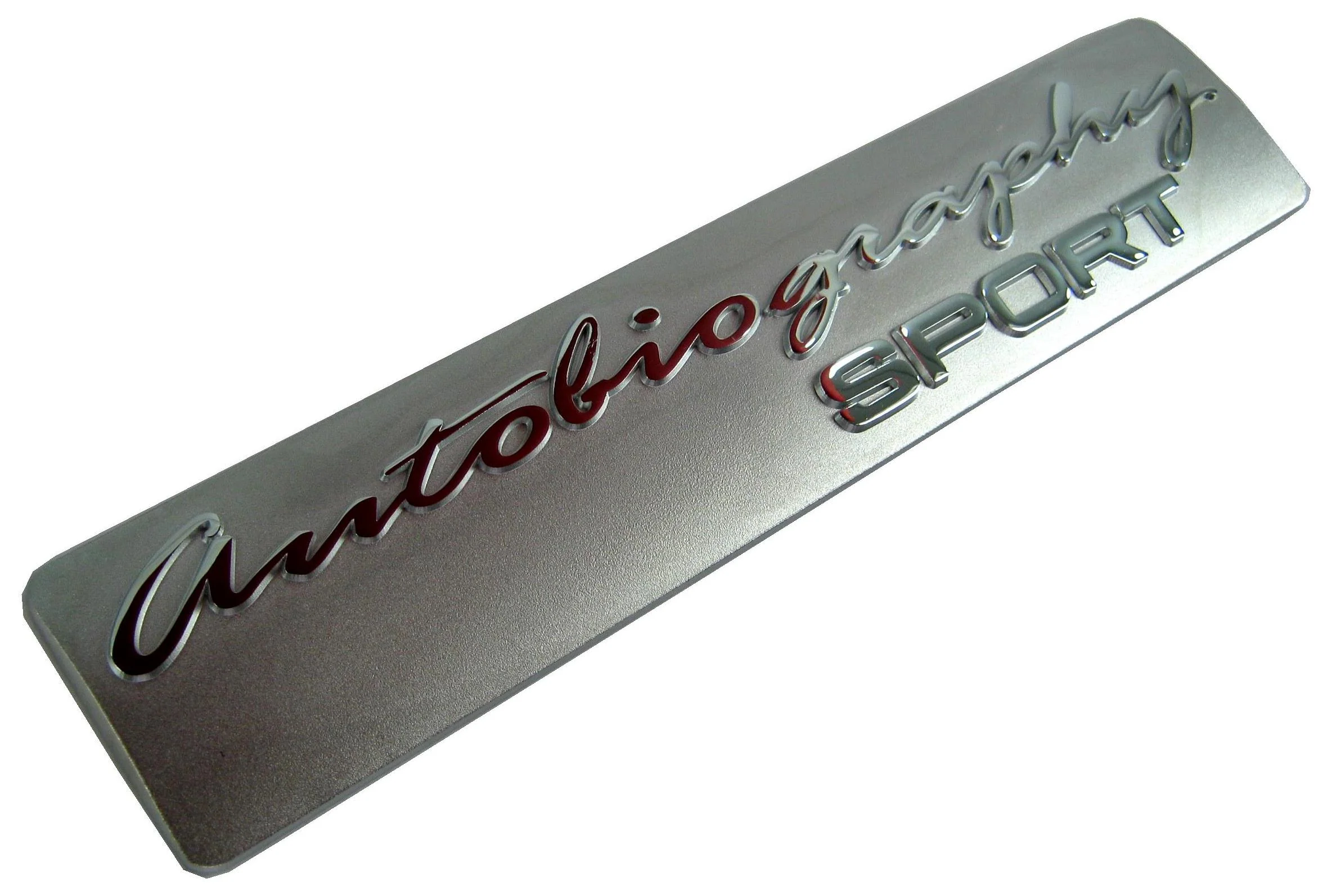 "AUTOBIOGRAPHY SPORT" rear tailgate badge for Range Rover L320 2010 - Genuine - Image 3