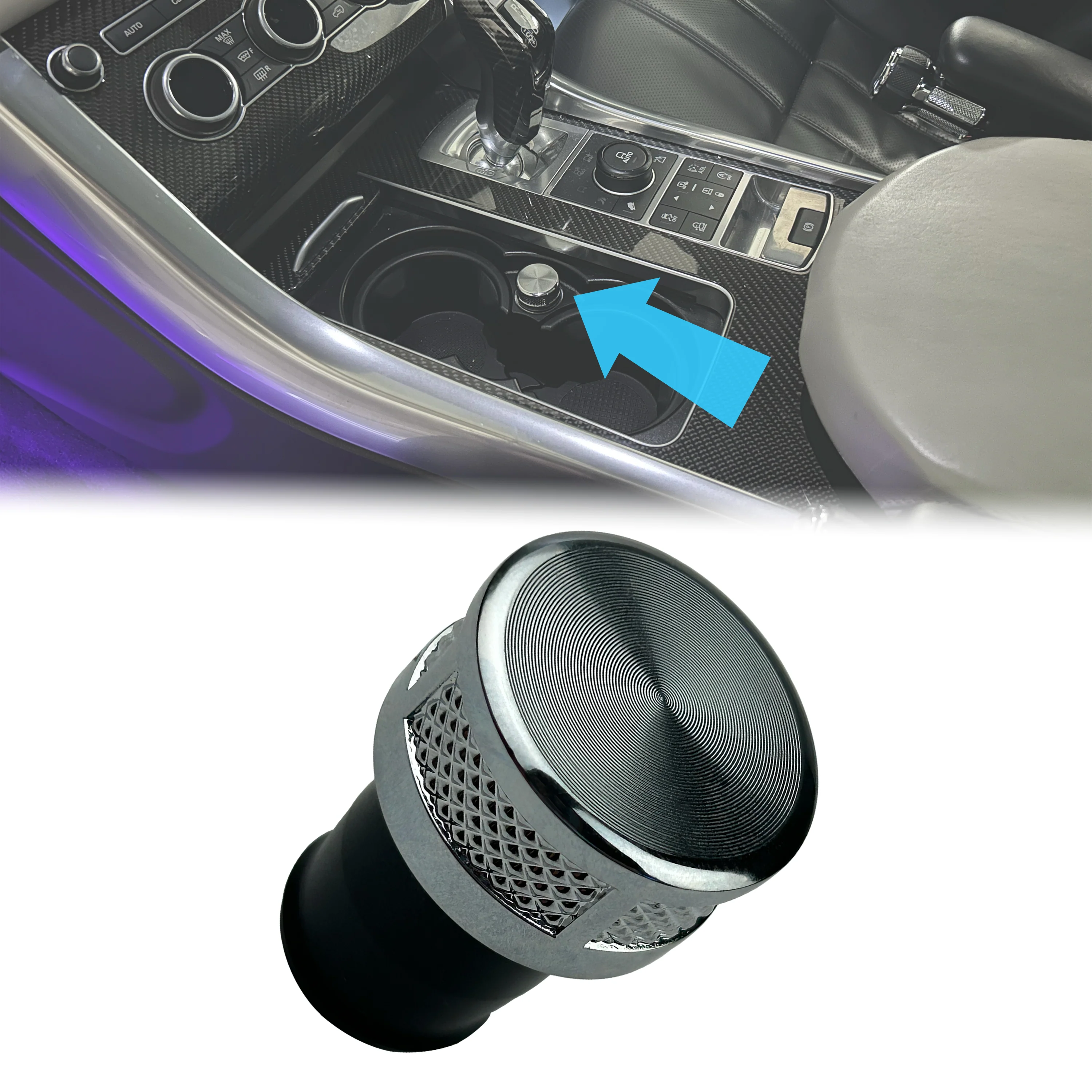 Autobiography Style Chrome Power Outlet Blanking Plug for Range Rover Evoque