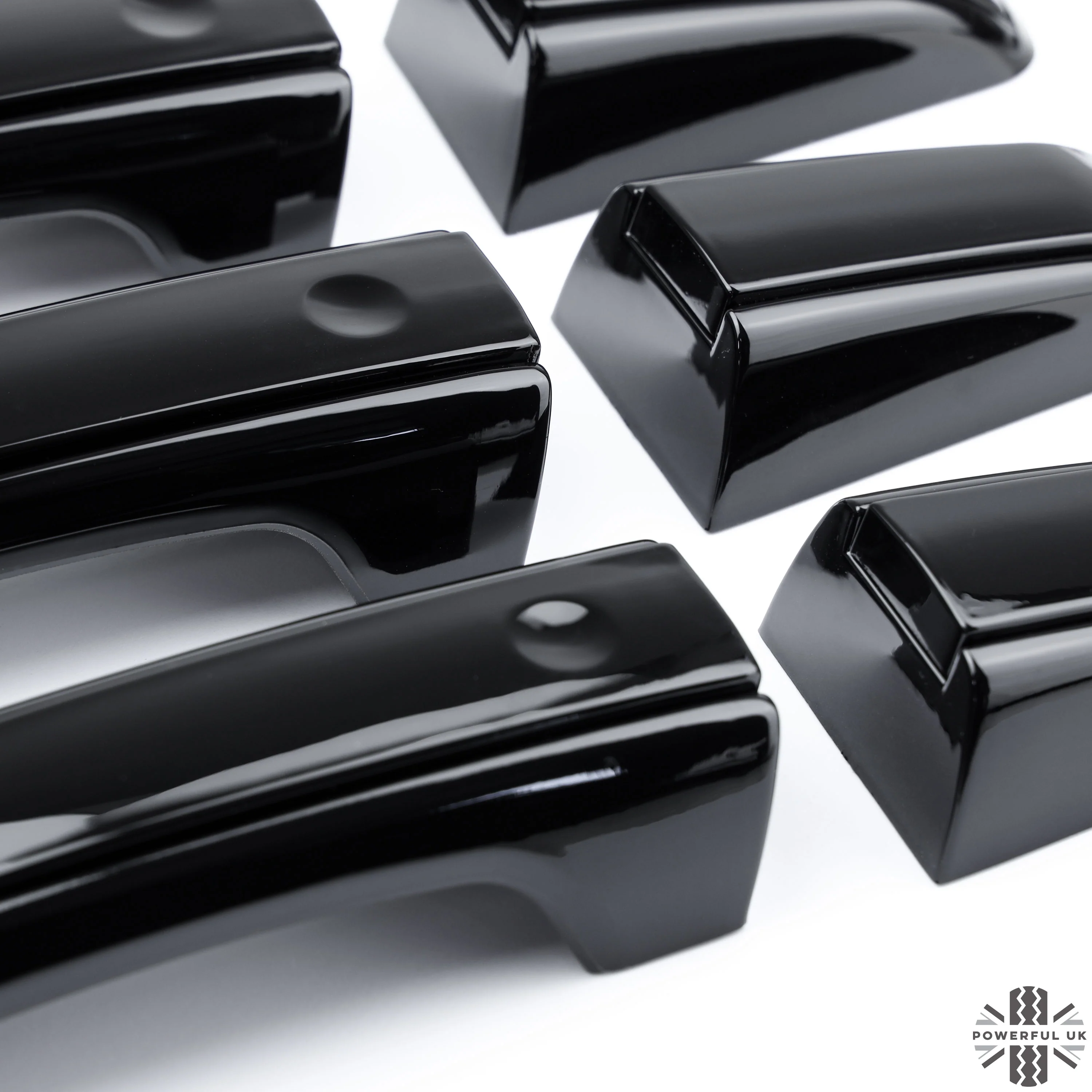 'Autobiography Style' Door Handles Skins in Black for Land Rover Discovery 5 - 8pc with Left Key Release - Image 6