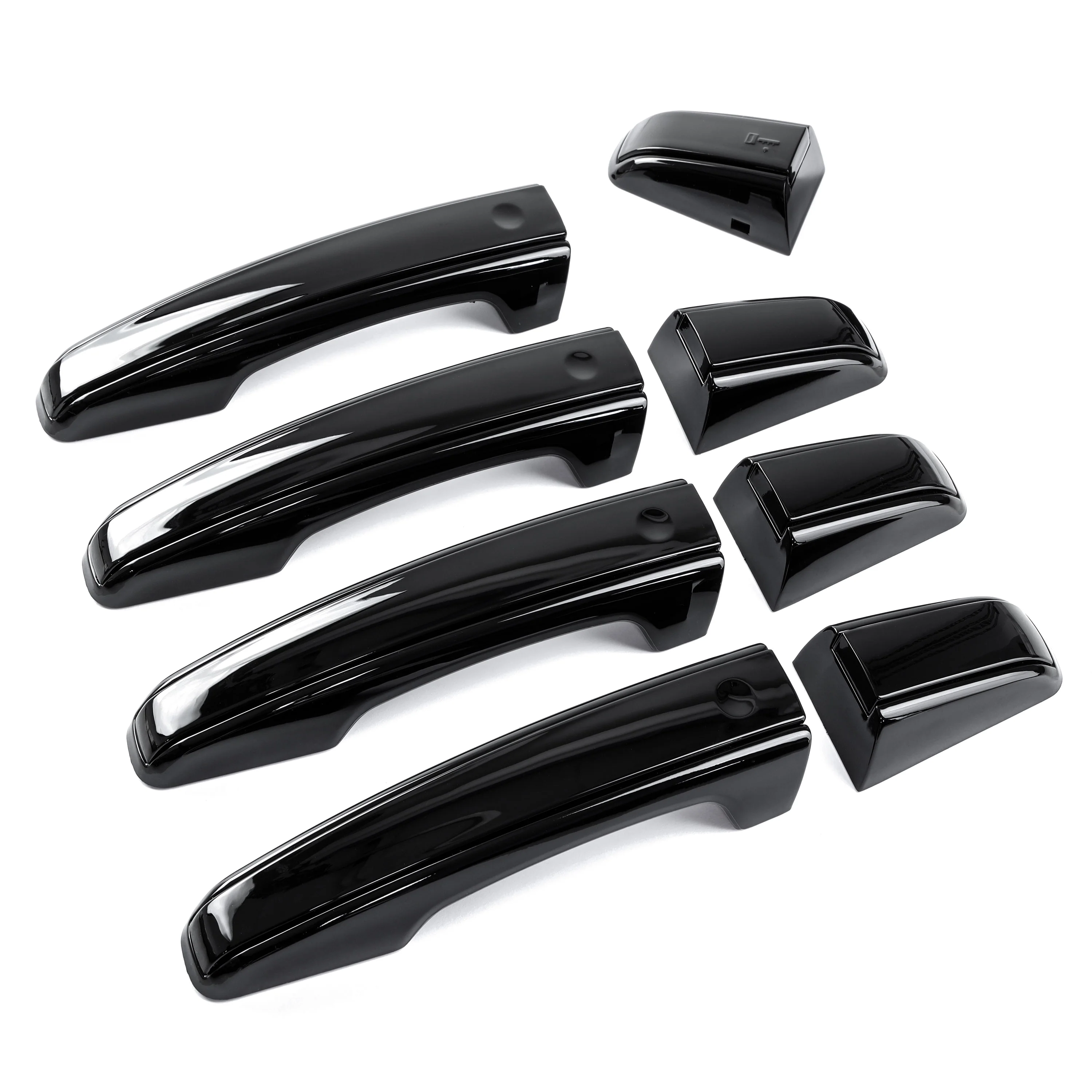 'Autobiography Style' Door Handles Skins in Black for Land Rover Discovery Sport - 8pc with Right Key Release - Image 2