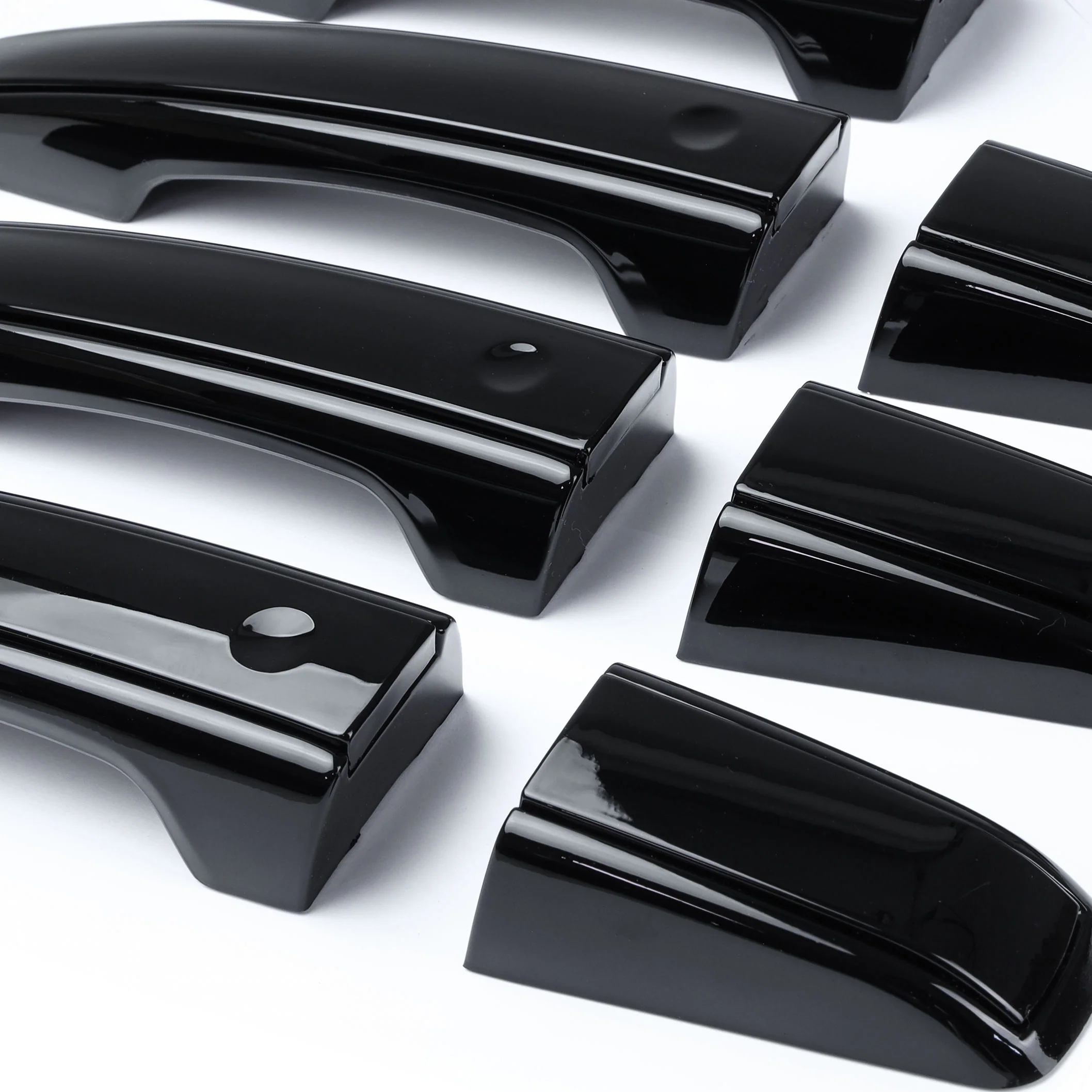 'Autobiography Style' Door Handles Skins in Black for Range Rover Evoque - 8pc with Right Key Release - Image 5
