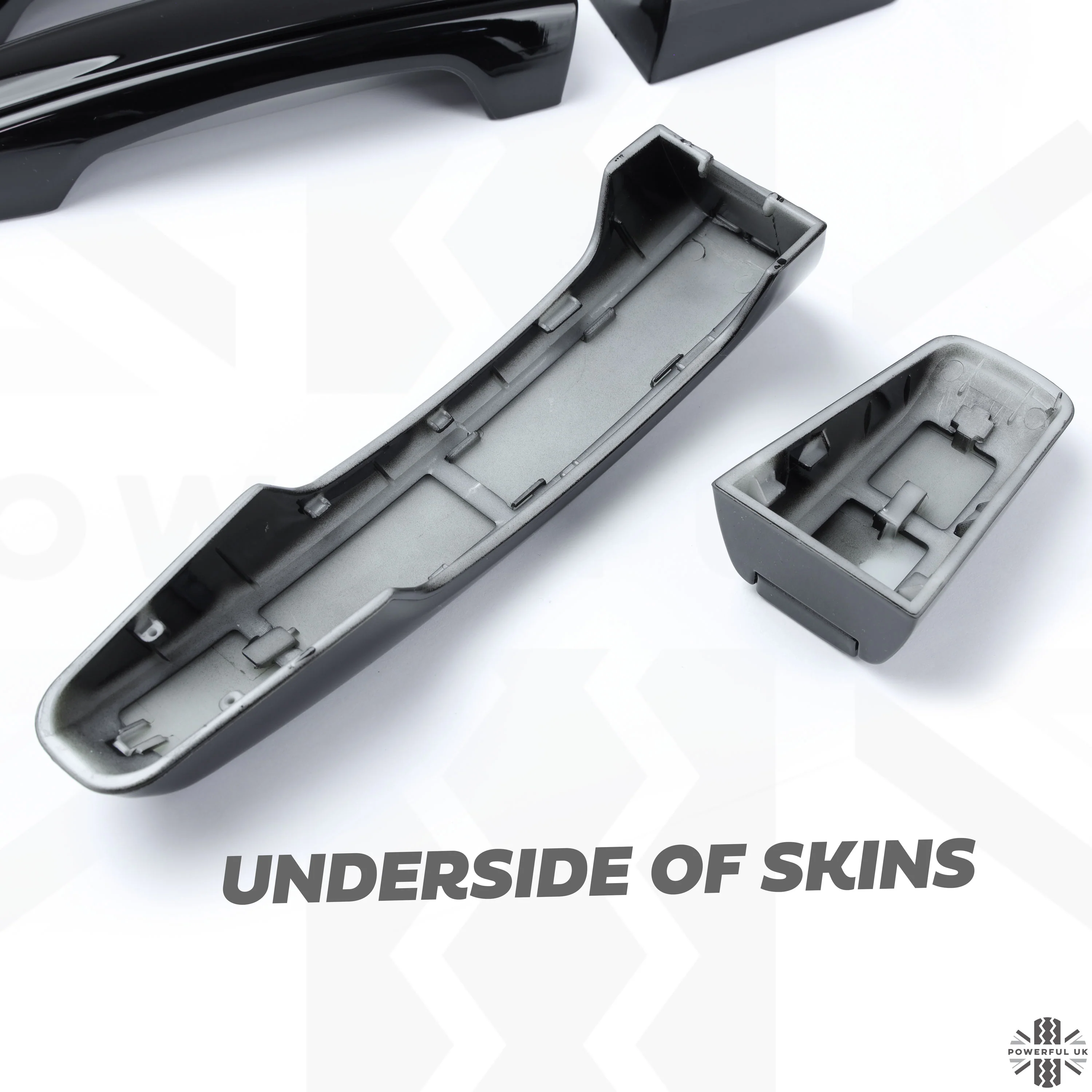 'Autobiography Style' Door Handles Skins in Black for Range Rover Evoque - 8pc with Left Key Release - Image 6