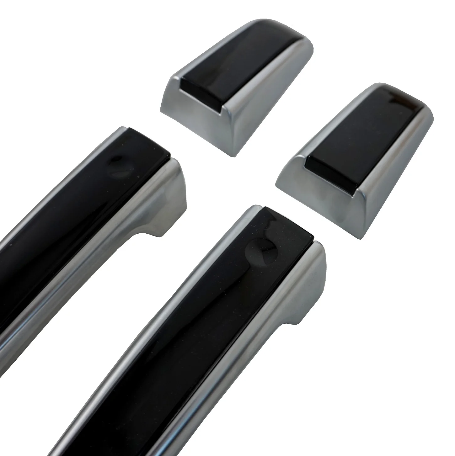 'Autobiography Style' Door Handles Skins in Silver & Black for Range Rover L405 - Image 4