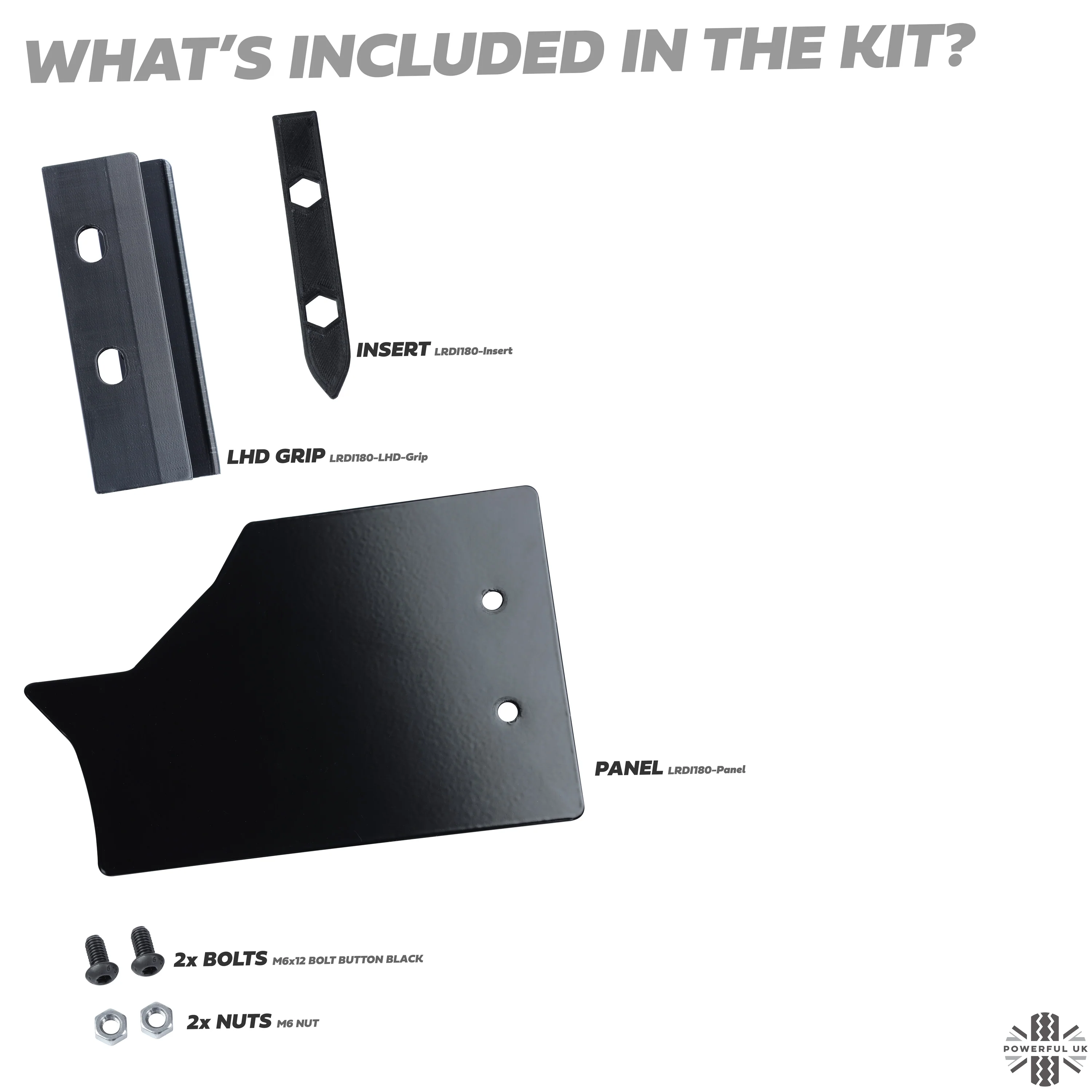 Auxiliary Panel Kit for Land Rover Defender L663 - Satin Black - Left Hand Drive - Image 6