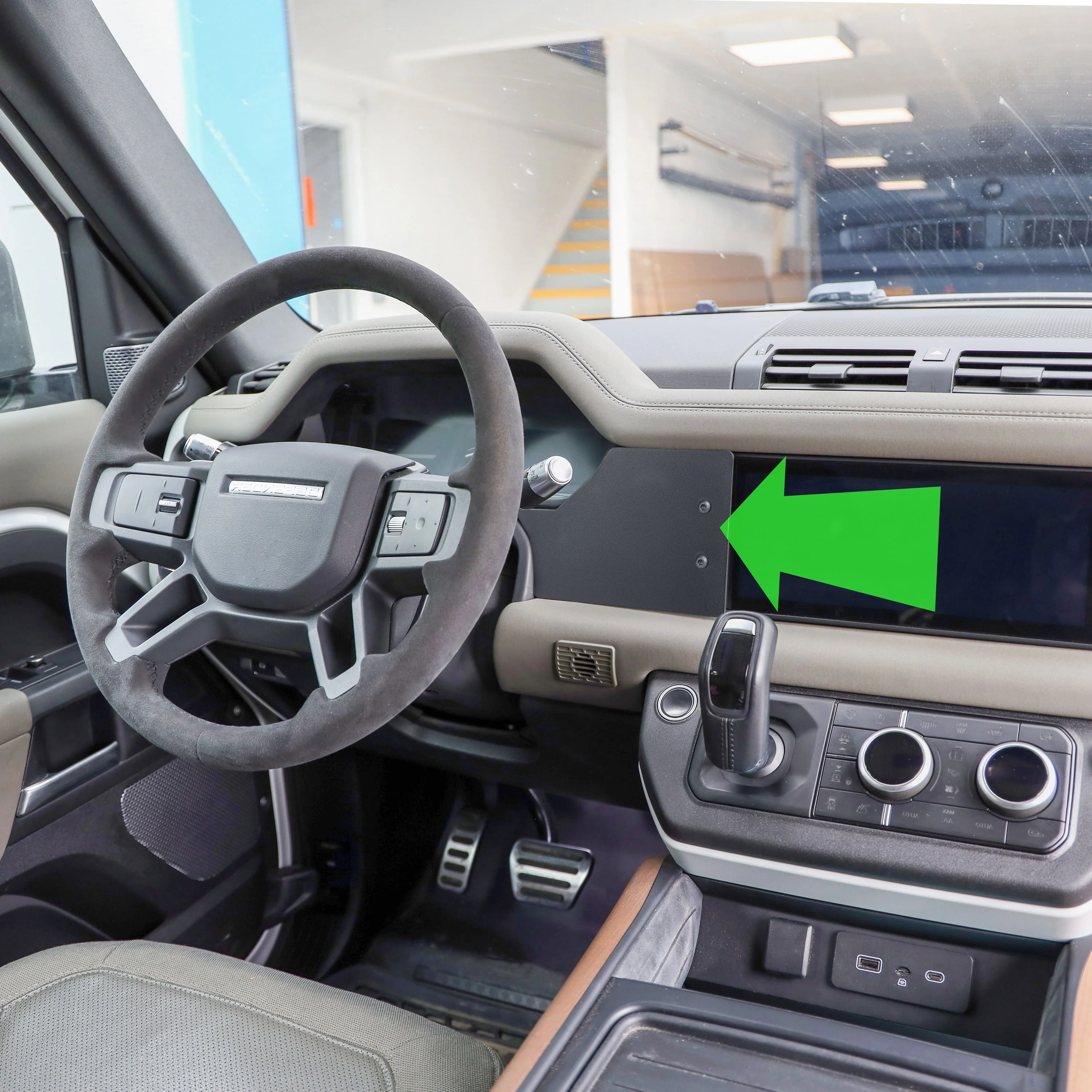 Auxiliary Panel Kit for Land Rover Defender L663 - Textured Black - Left Hand Drive - Image 2