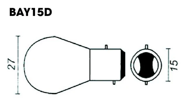 BA15d RED Stop/Tail Bulb 12v 21W / 5W - Image 6