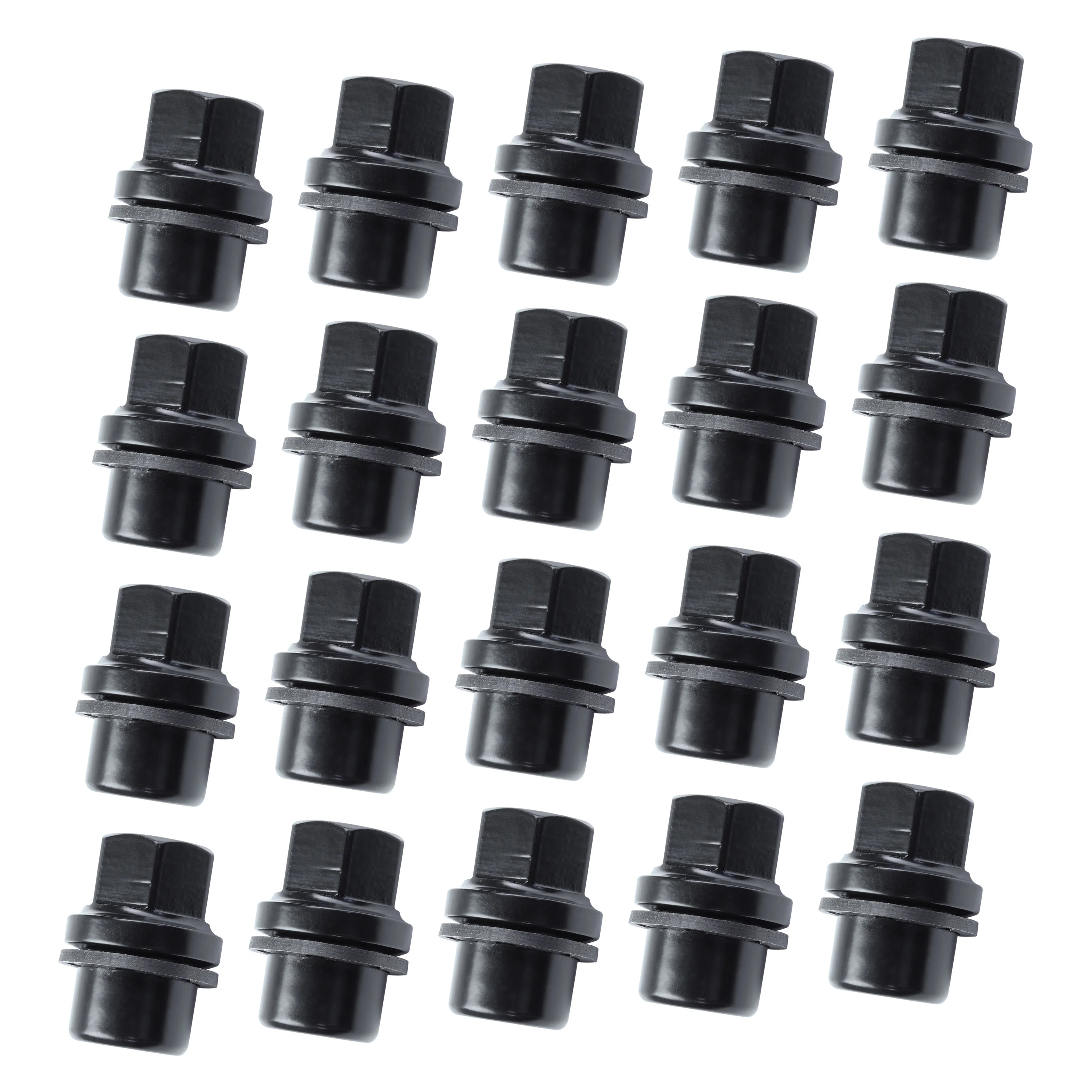 Black Alloy Wheel Nuts 20pc kit for Land Rover Discovery 1 - Alloy wheel type - Image 2