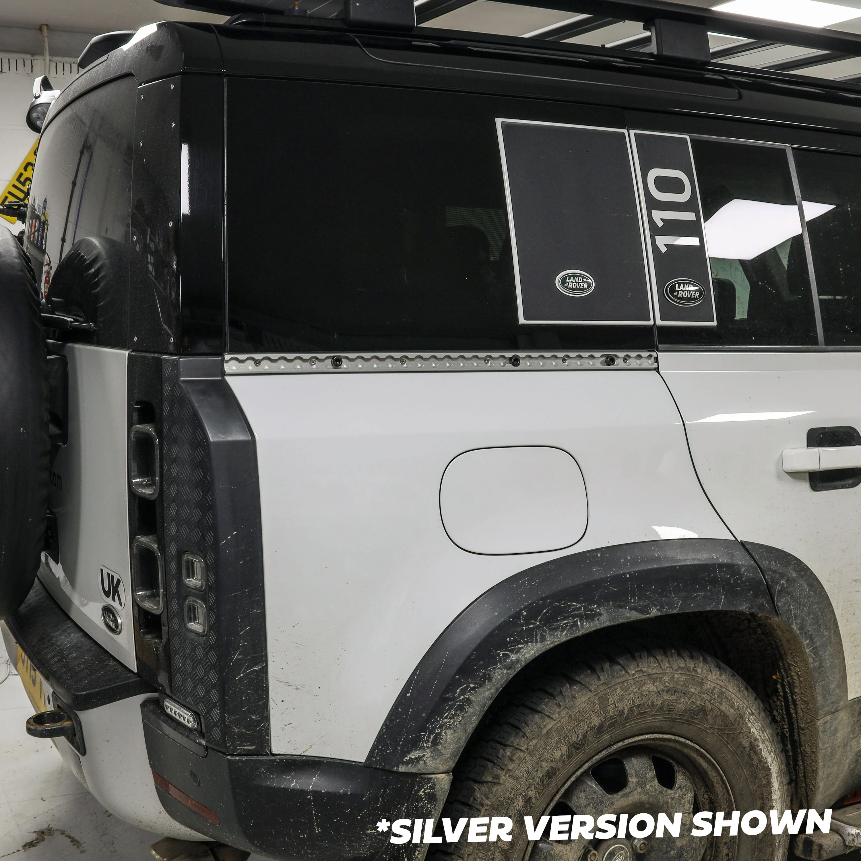 Black Anodised Utility Side Rail for Land Rover Defender L663 110 - Right Kit - Image 5