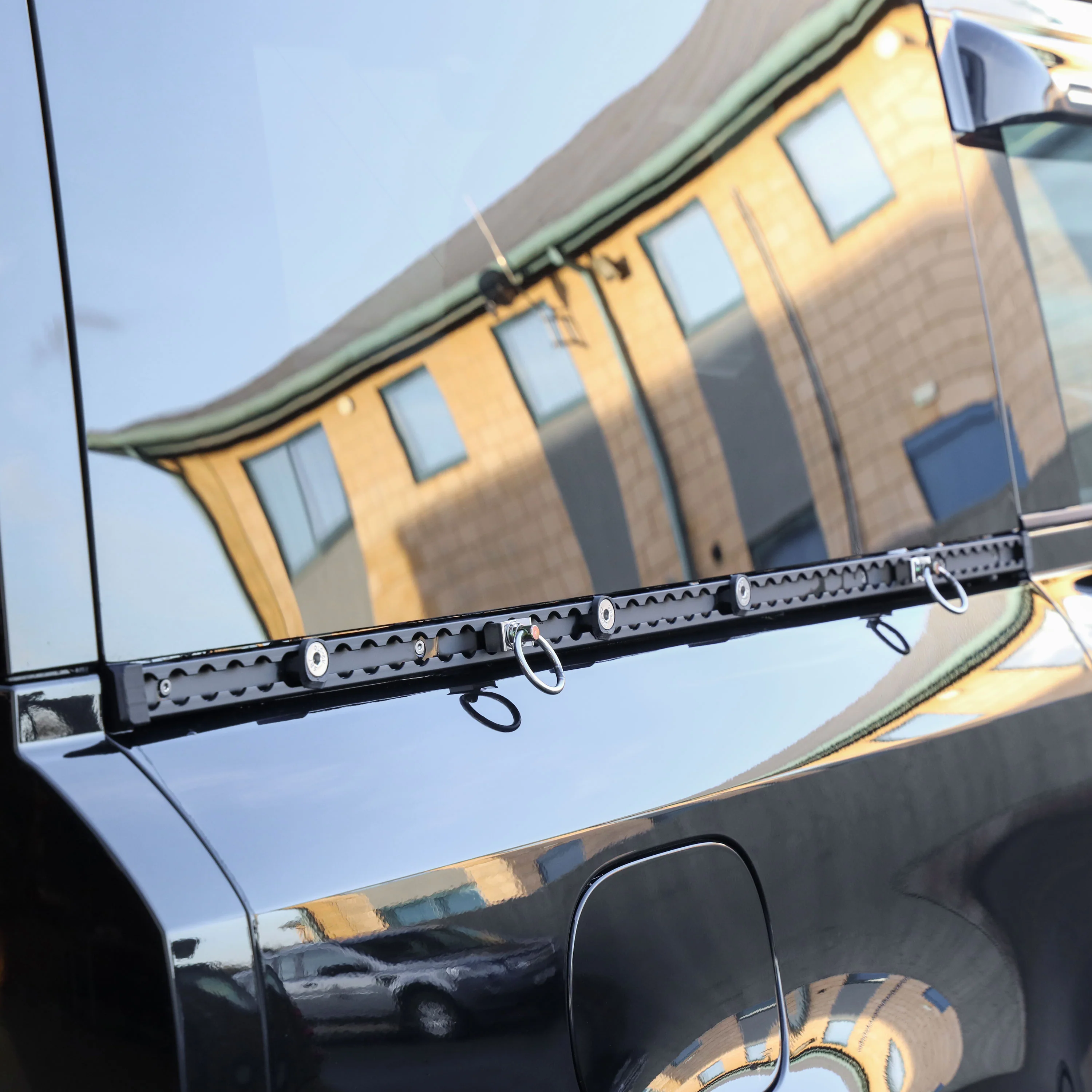 Black Anodised Utility Side Rail for Land Rover Defender L663 90 - Right Kit - Image 4