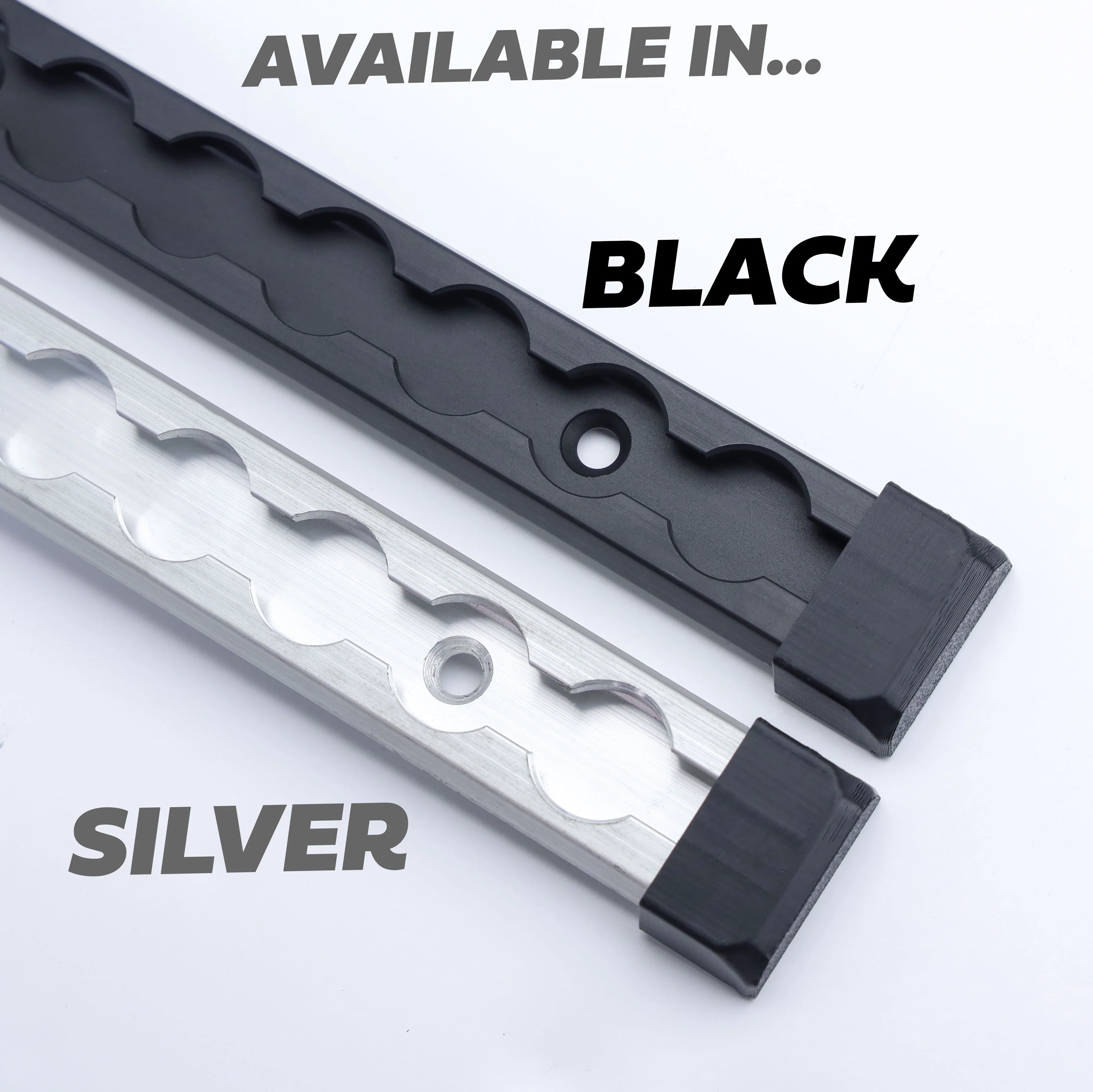 Black Anodised Utility Side Rail for Land Rover Defender L663 90 - Right Kit - Image 7