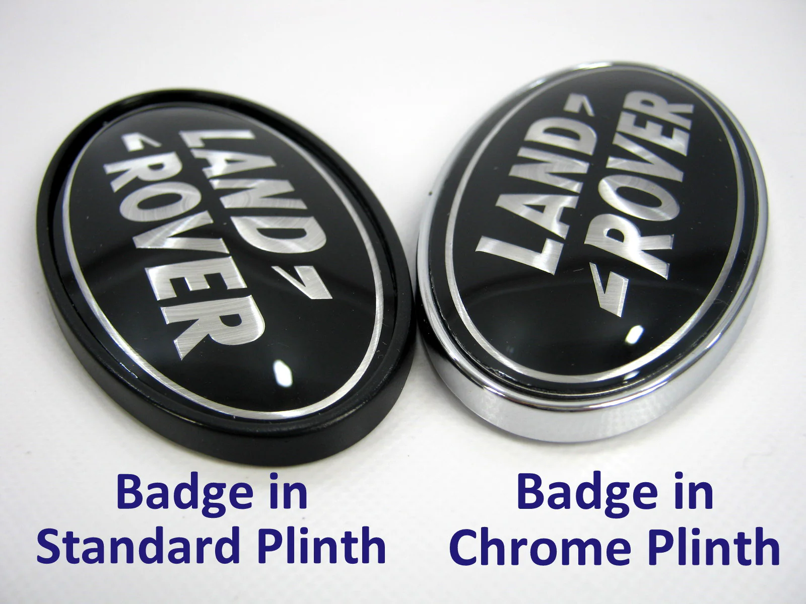 Black & Silver Badge on Chrome Plinth for Range Rover Sport L320 - Image 2