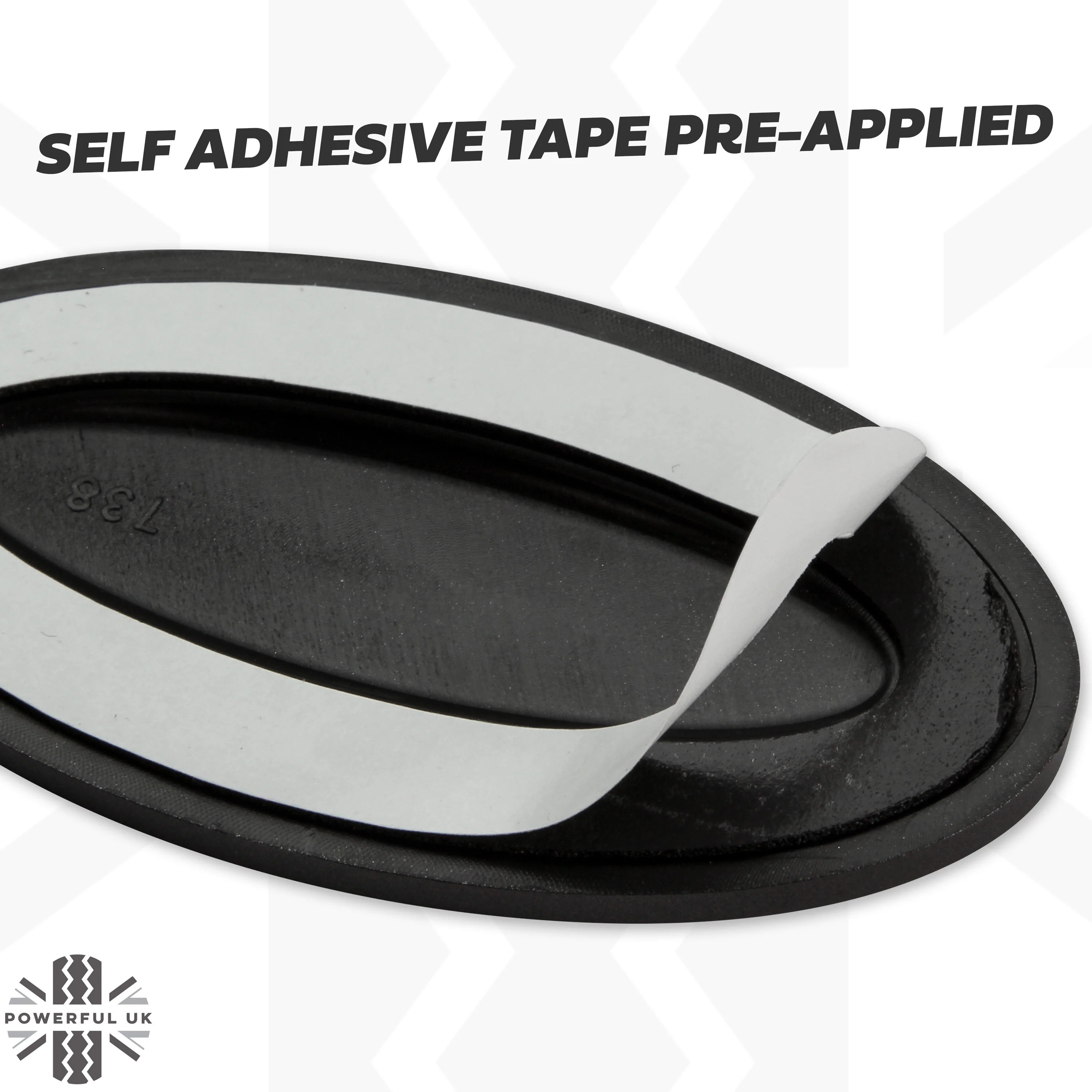 Black & Silver Badge on Gloss Black Plinth for Range Rover L322 - Image 5
