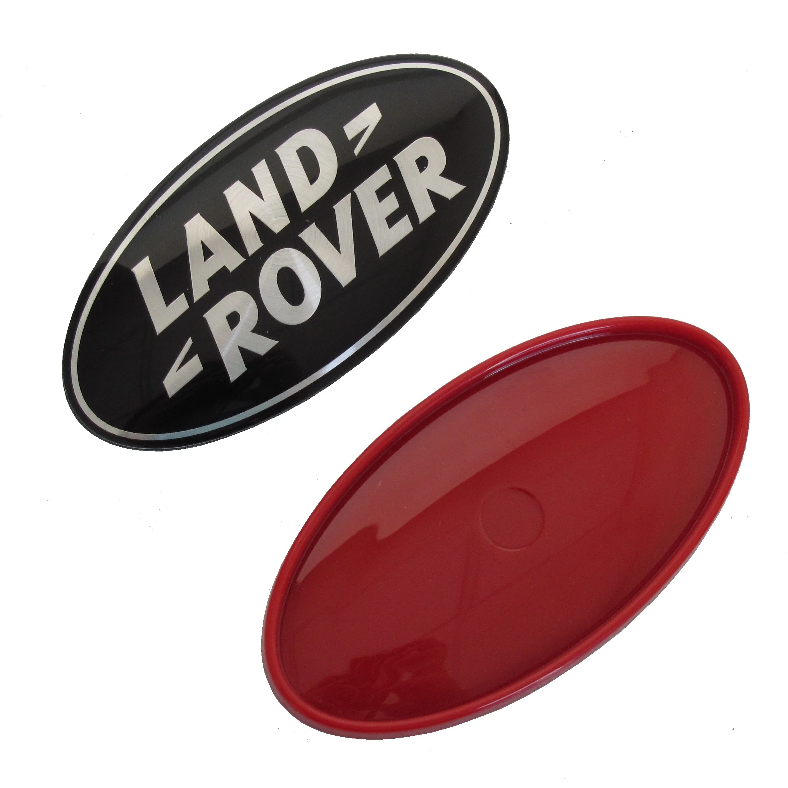Black & Silver Badge on Red Plinth for Range Rover Evoque - Image 4