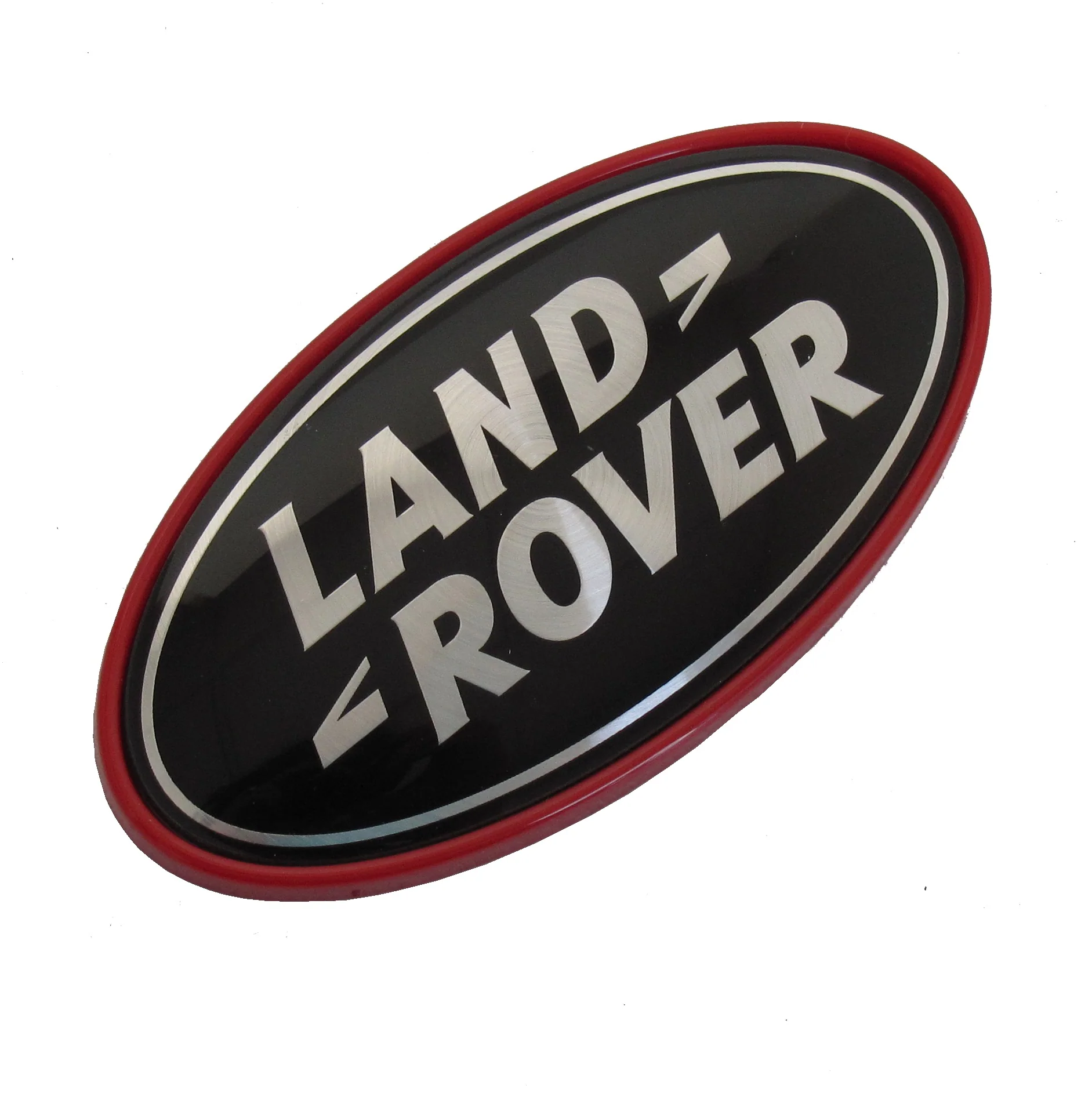 Black & Silver Badge on Red Plinth for Range Rover L322 - Image 4