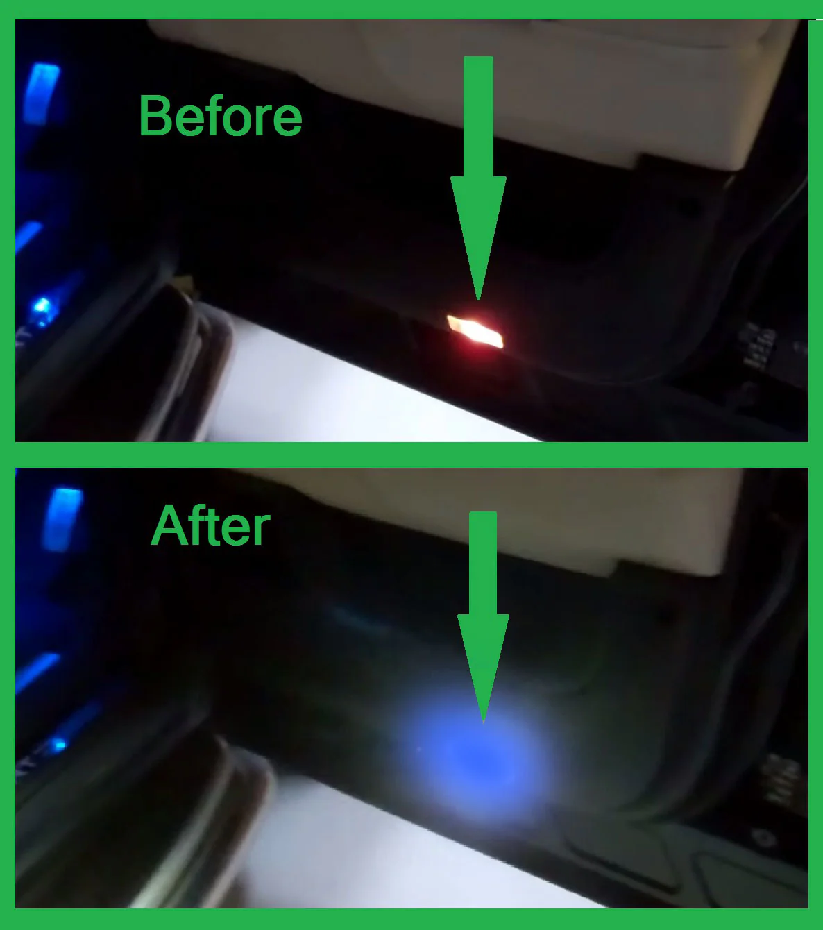 BLUE LED Door Courtesy Lights for Land Rover Discovery 5 (4pc) - Image 3