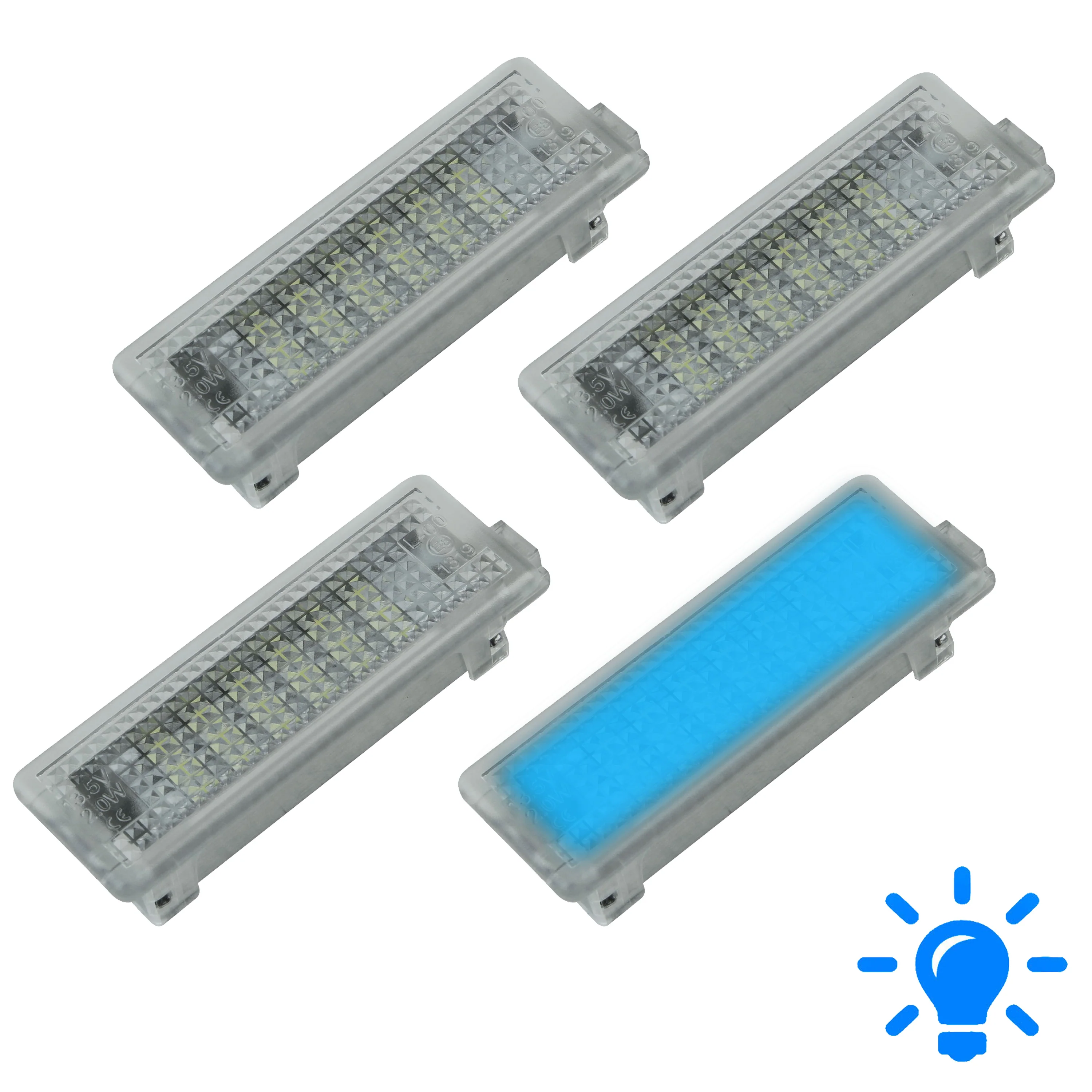BLUE LED Door Courtesy Lights for Range Rover L322 (4pc)