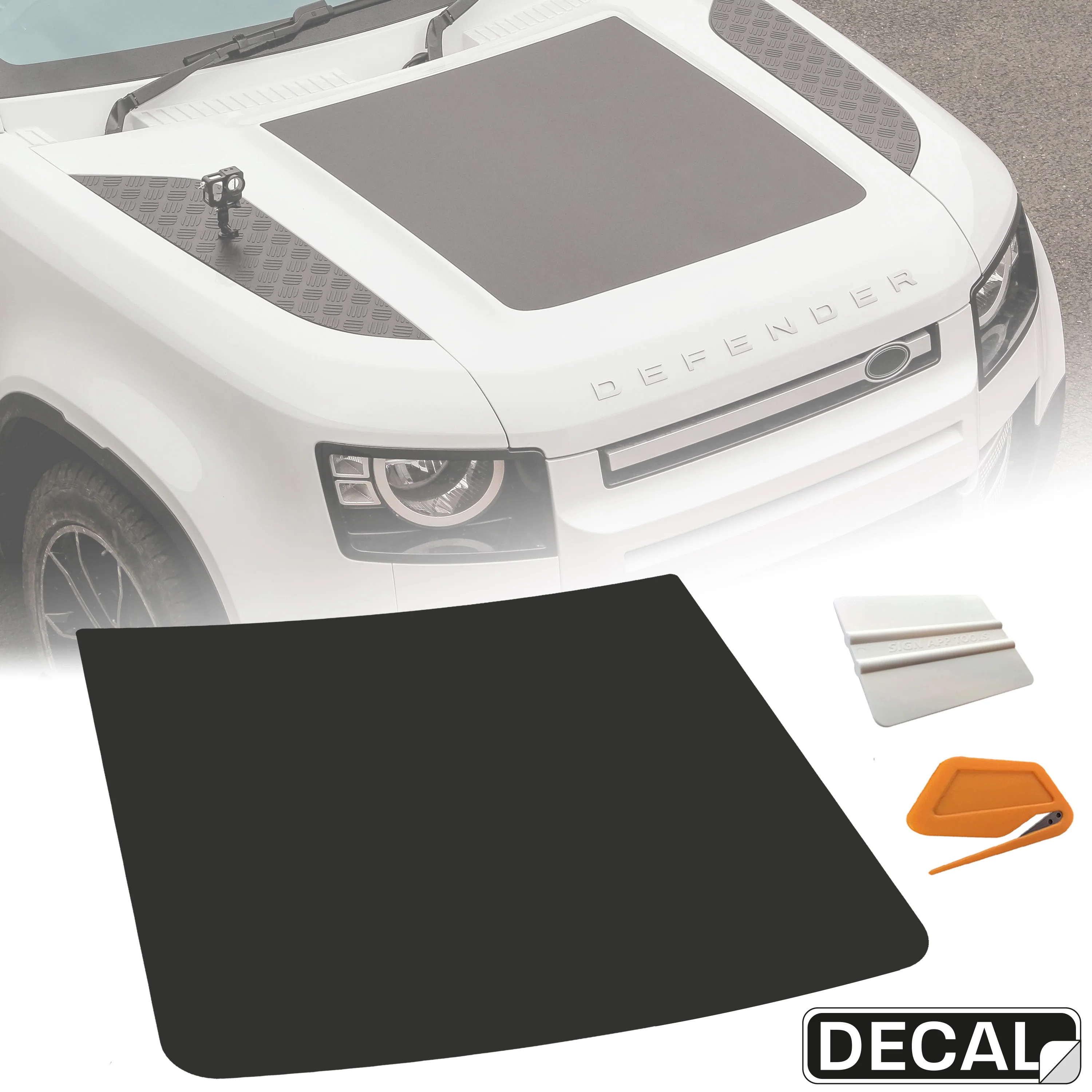 Bonnet Decal 'Blank - No Inserts' for Land Rover Defender L663