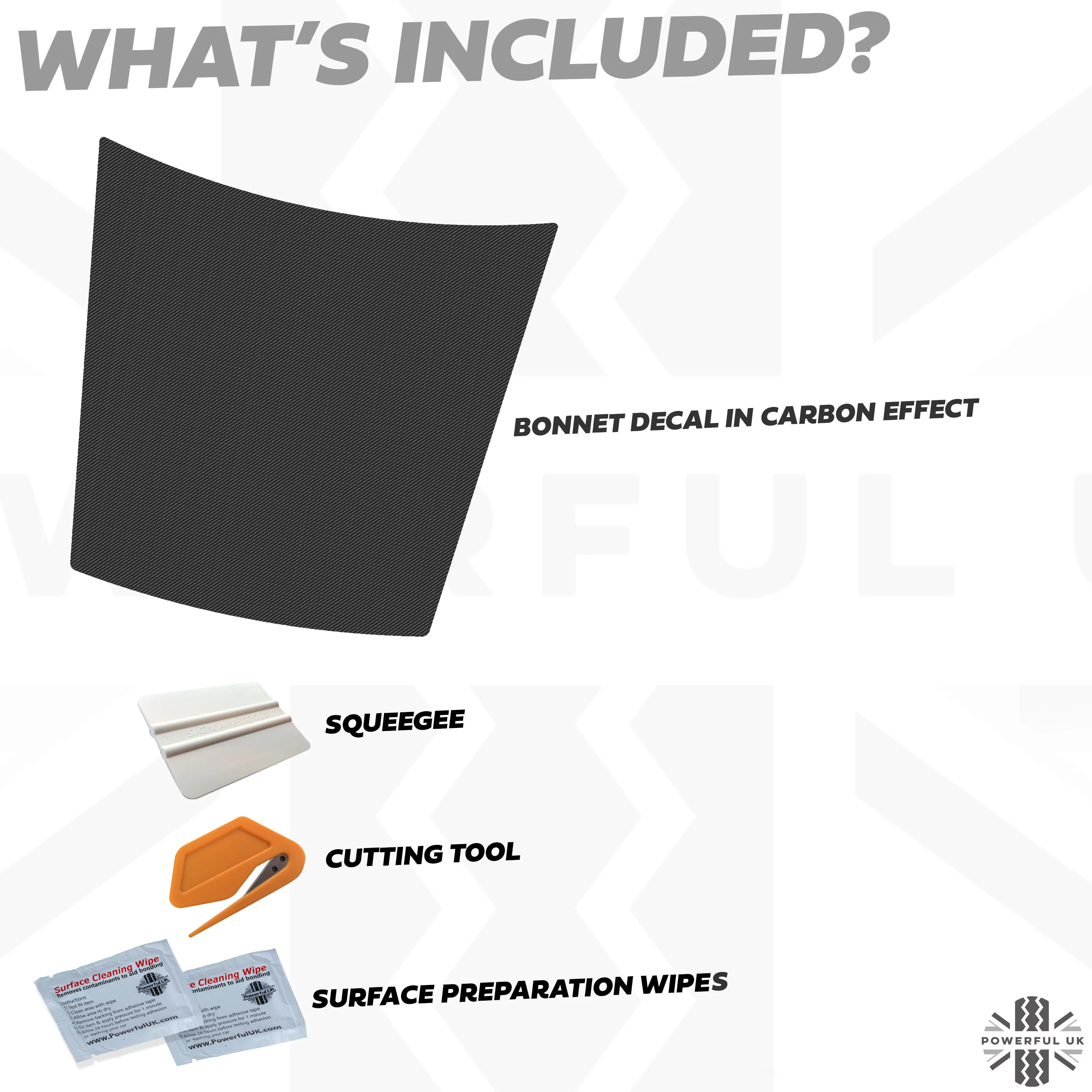 Bonnet Decal - Carbon Fibre for Range Rover Sport L494 (2014-17) - Image 3