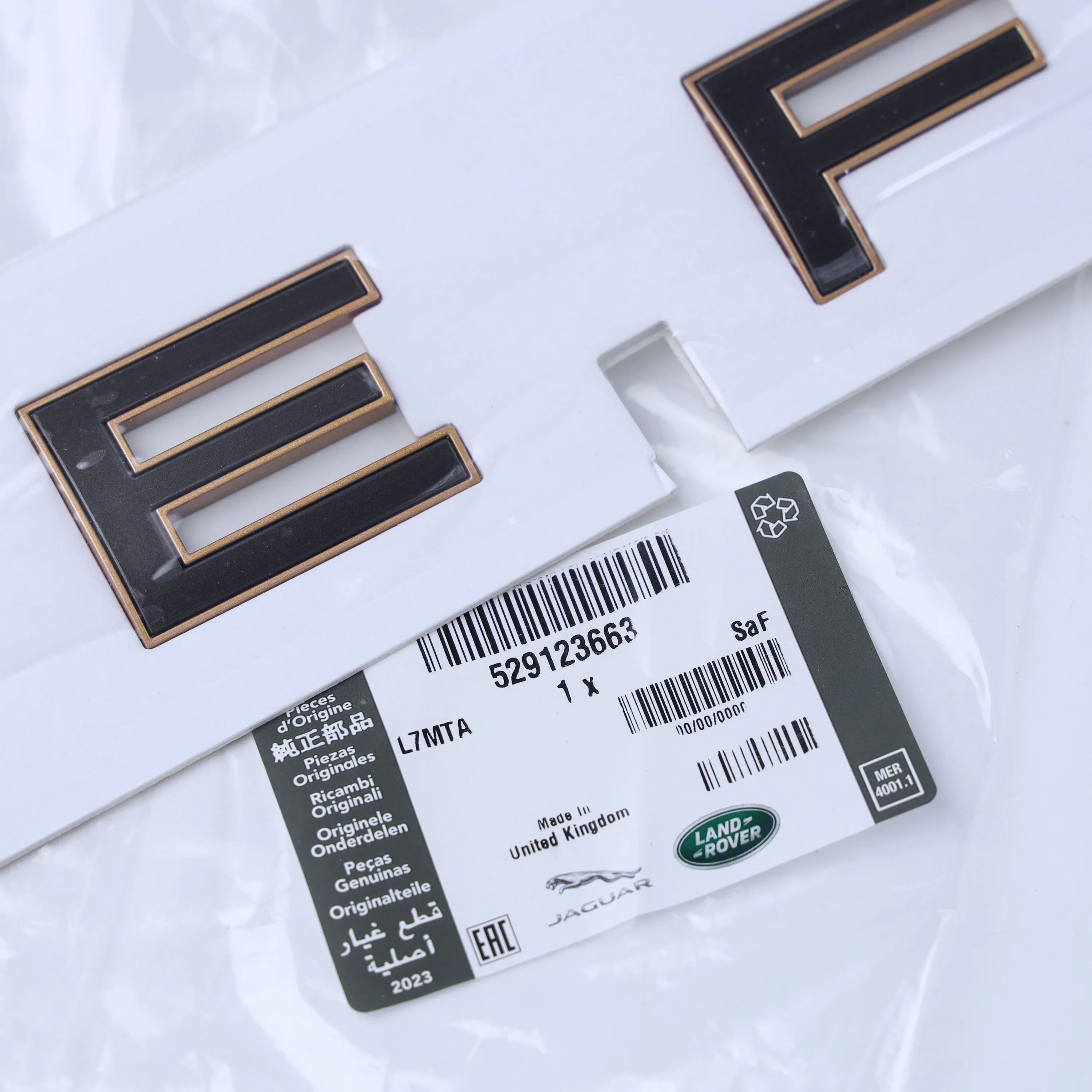 Bonnet Lettering - Moonlight Chrome + Phosphor Bronze - for Land Rover Defender L663 OCTA - Image 2