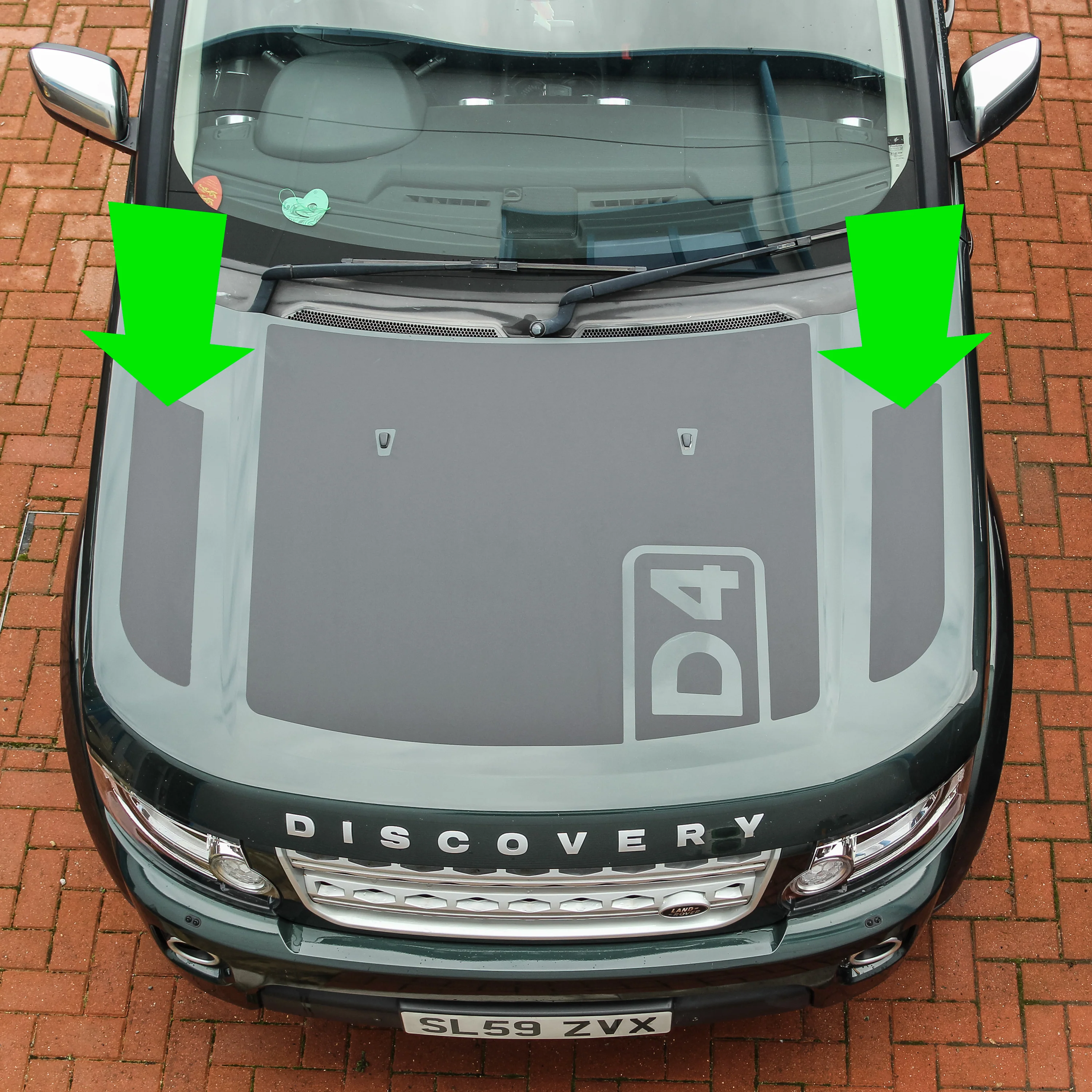 Bonnet Side Panel Decals - Small Type for Land Rover Discovery 3&4 - Image 6