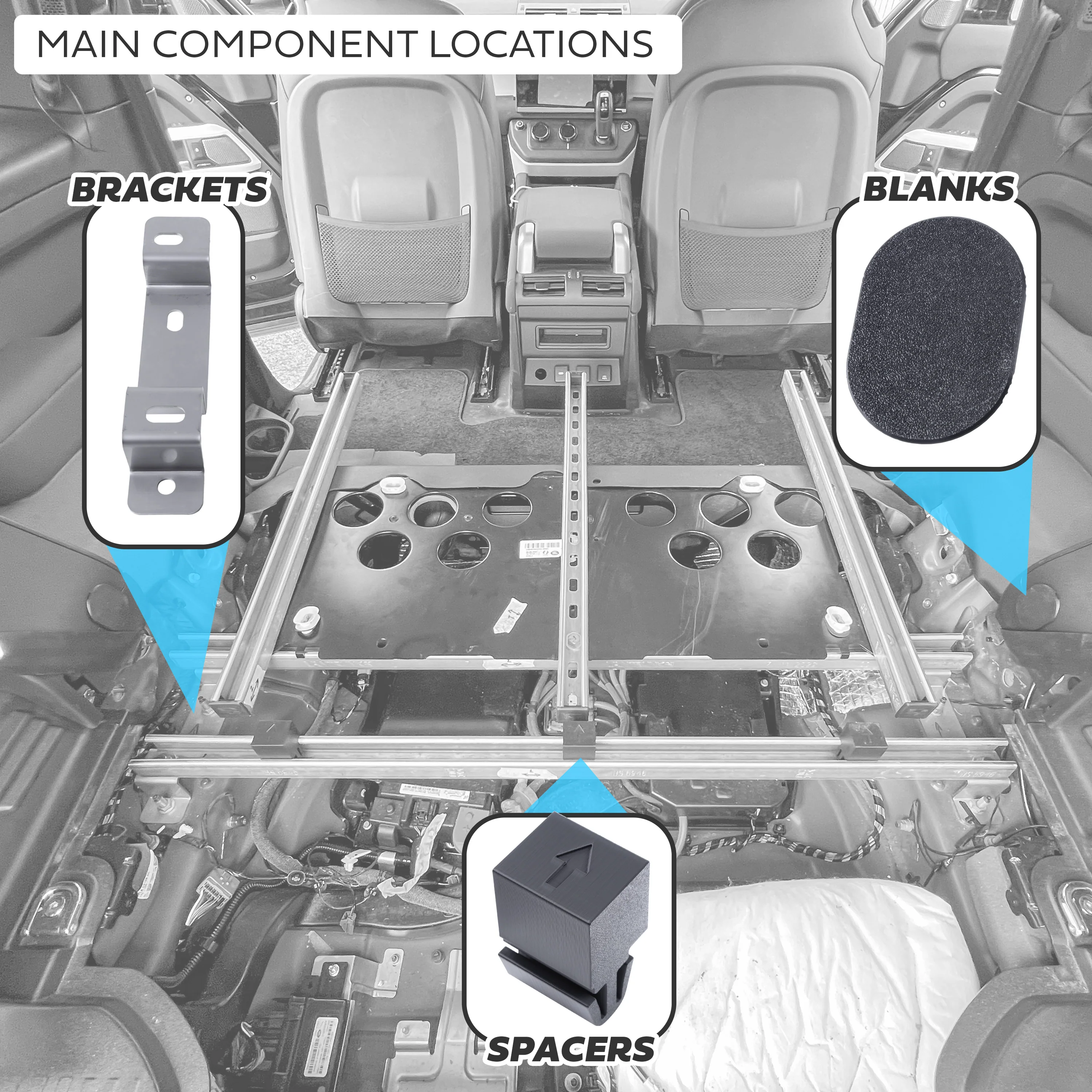 Flat Floor Boot Conversion Kit for Land Rover Defender L663 90 - Base Kit - Image 4