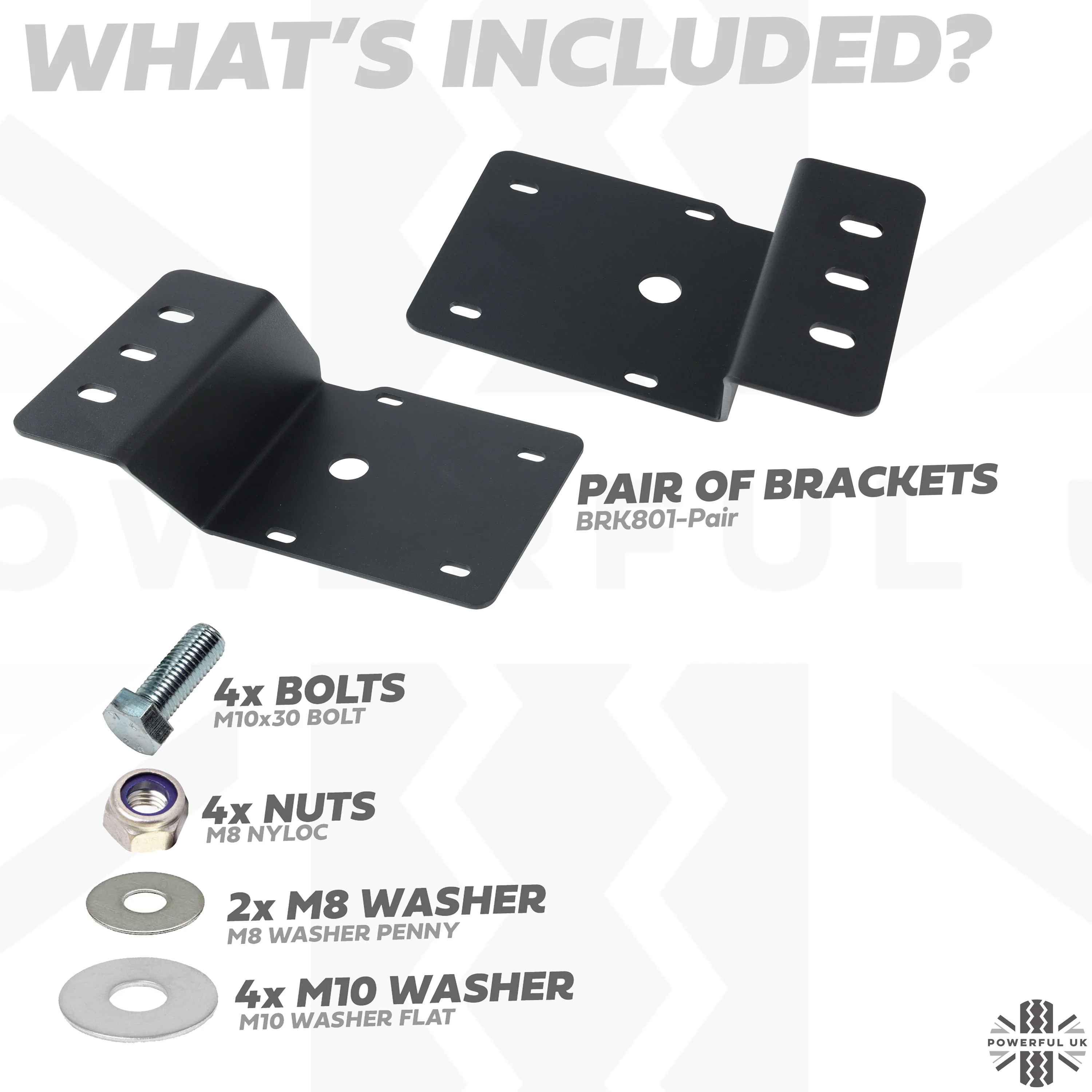 Brackets Only for Loadspace Void Area for Land Rover Defender L663(110) - Image 3