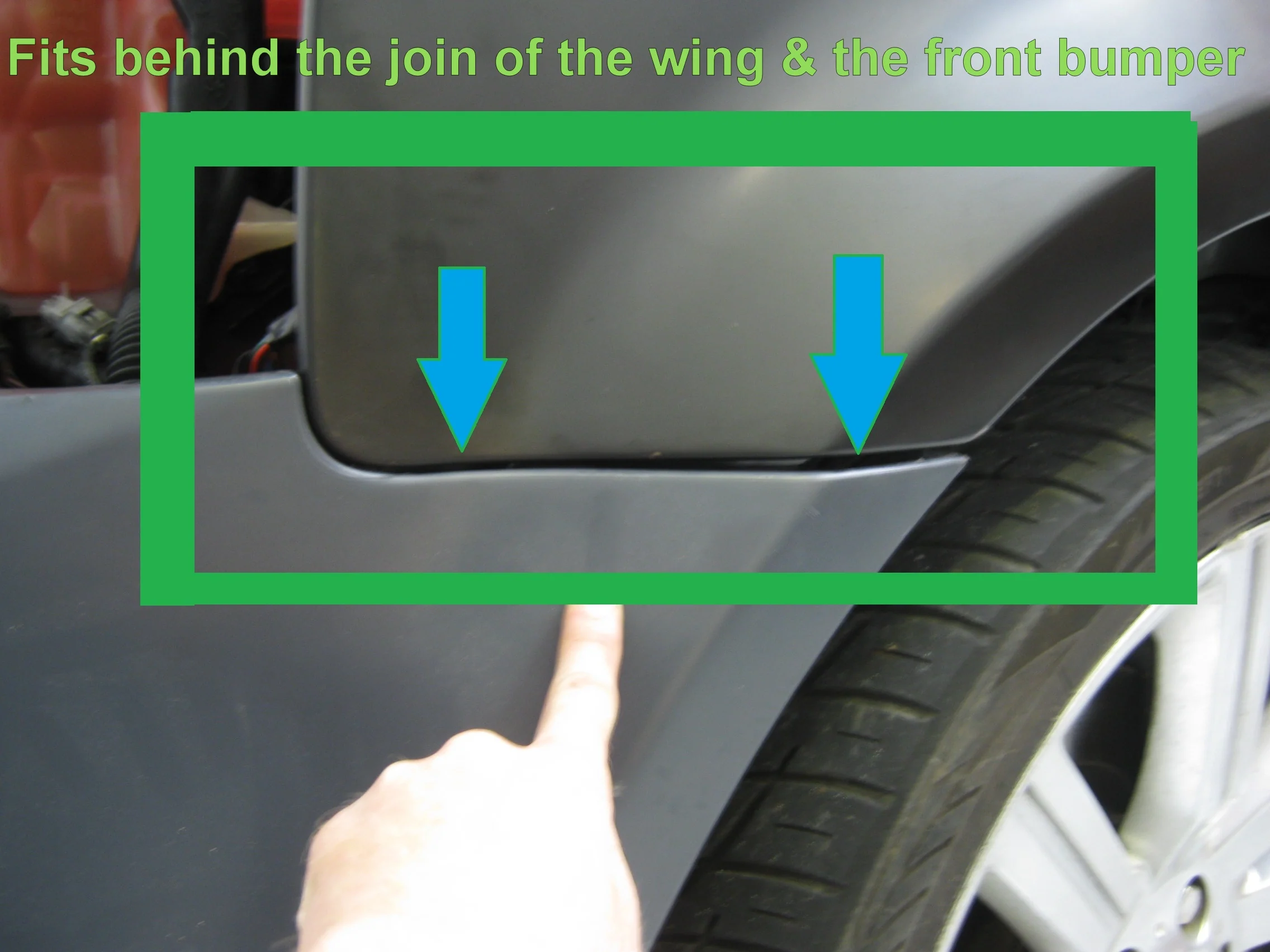 Front Bumper to Wing Mounting Brackets (LH & RH) for Range Rover Sport L320 2010 - Genuine - Image 2
