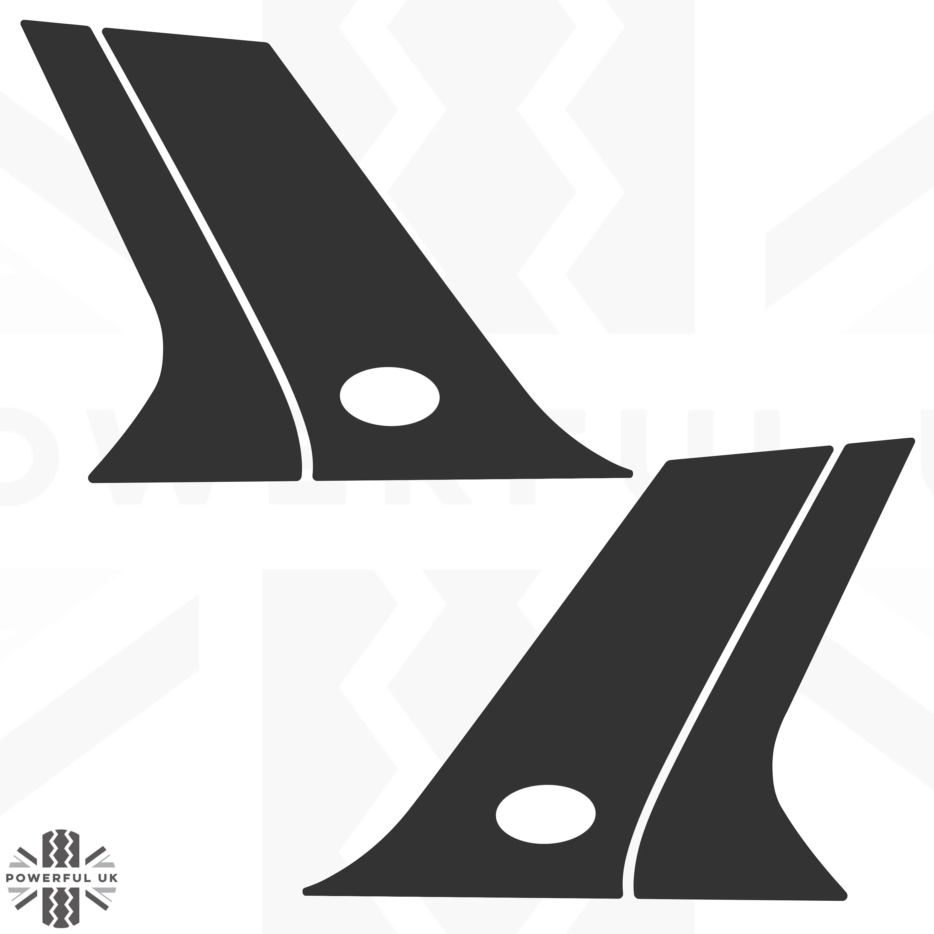 C-Pillar Decals - Black for Land Rover Discovery Sport - Image 6