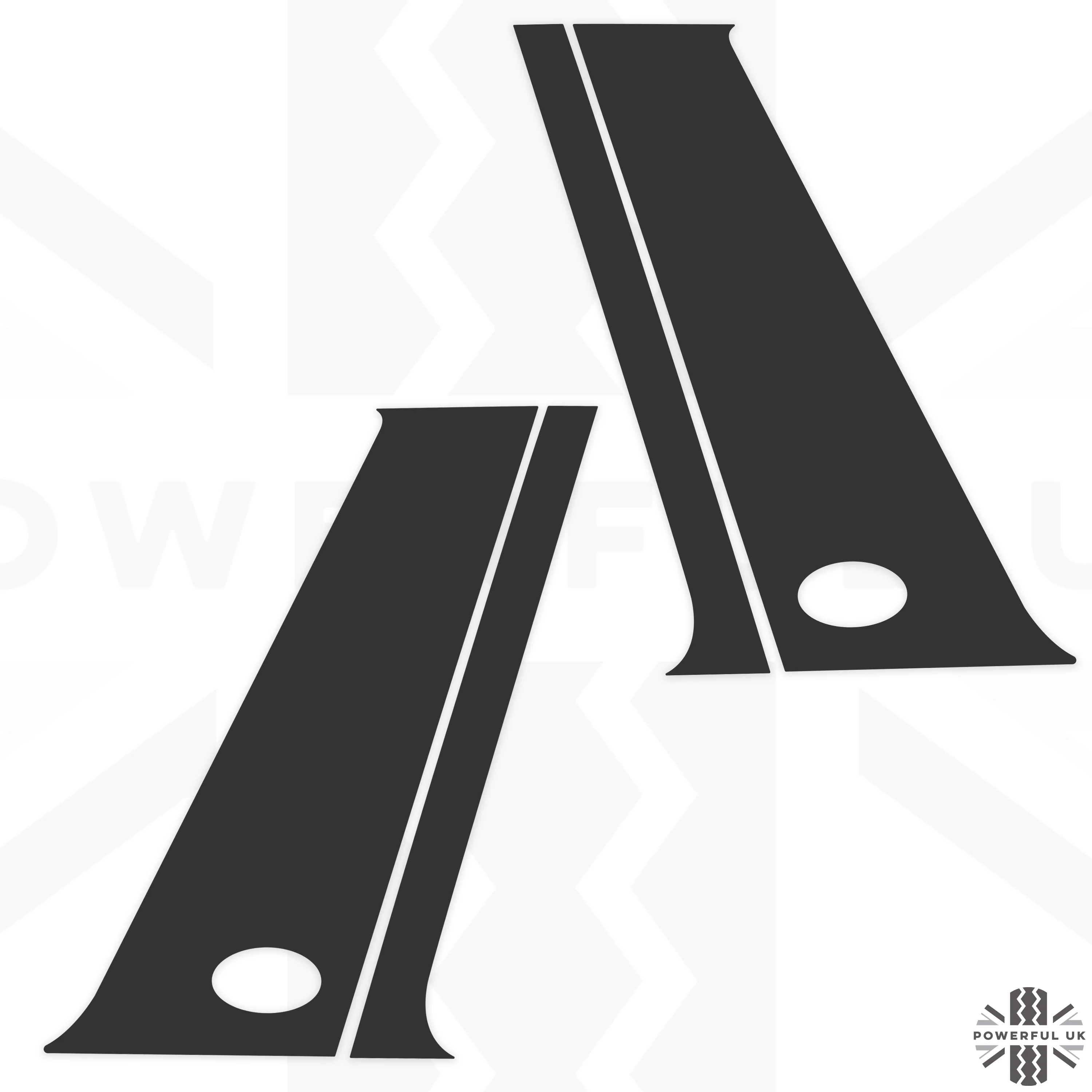 C-Pillar Decals - Black for Land Rover Freelander 2 - Image 7