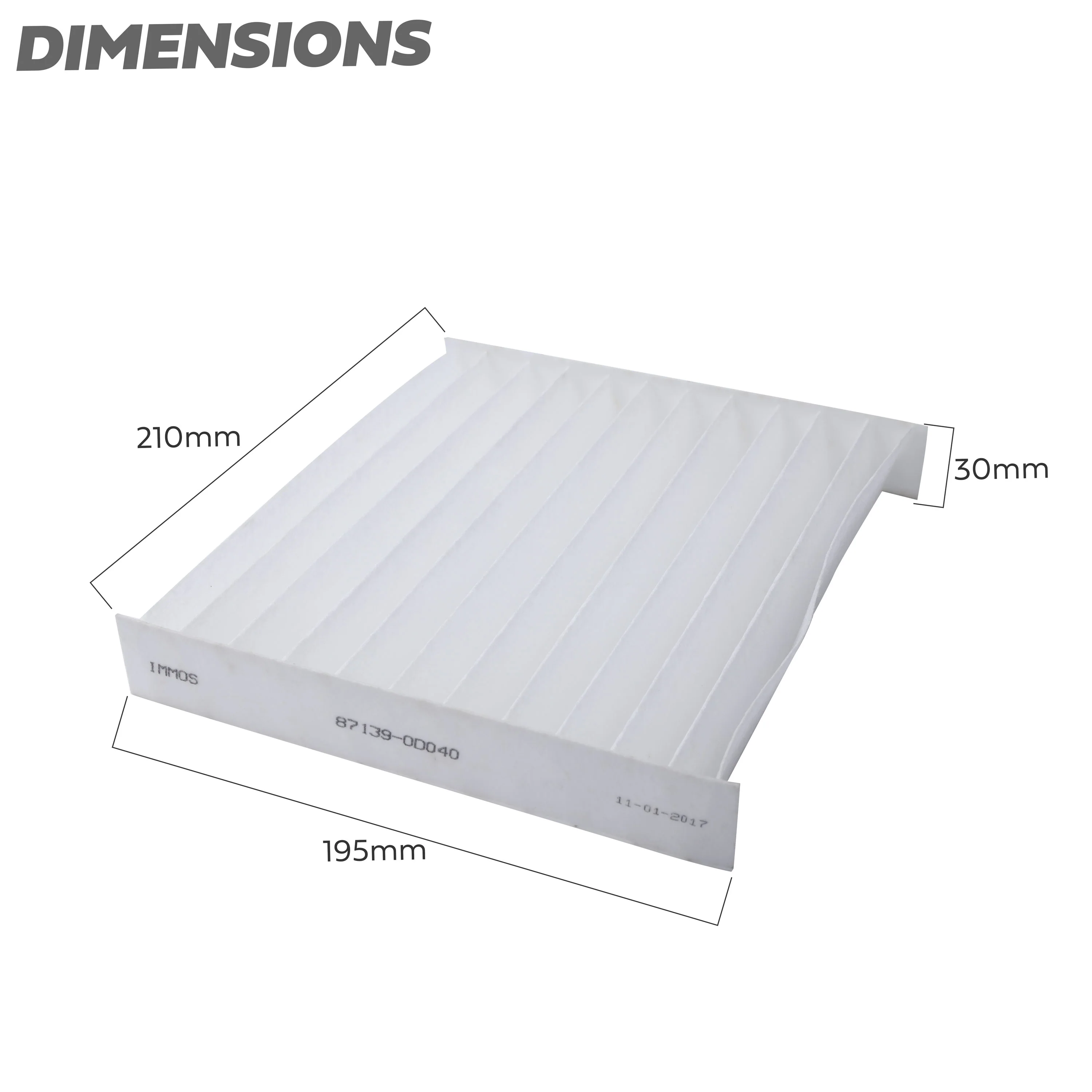 Cabin Pollen Filter for Toyota Hilux Mk6 - Image 3