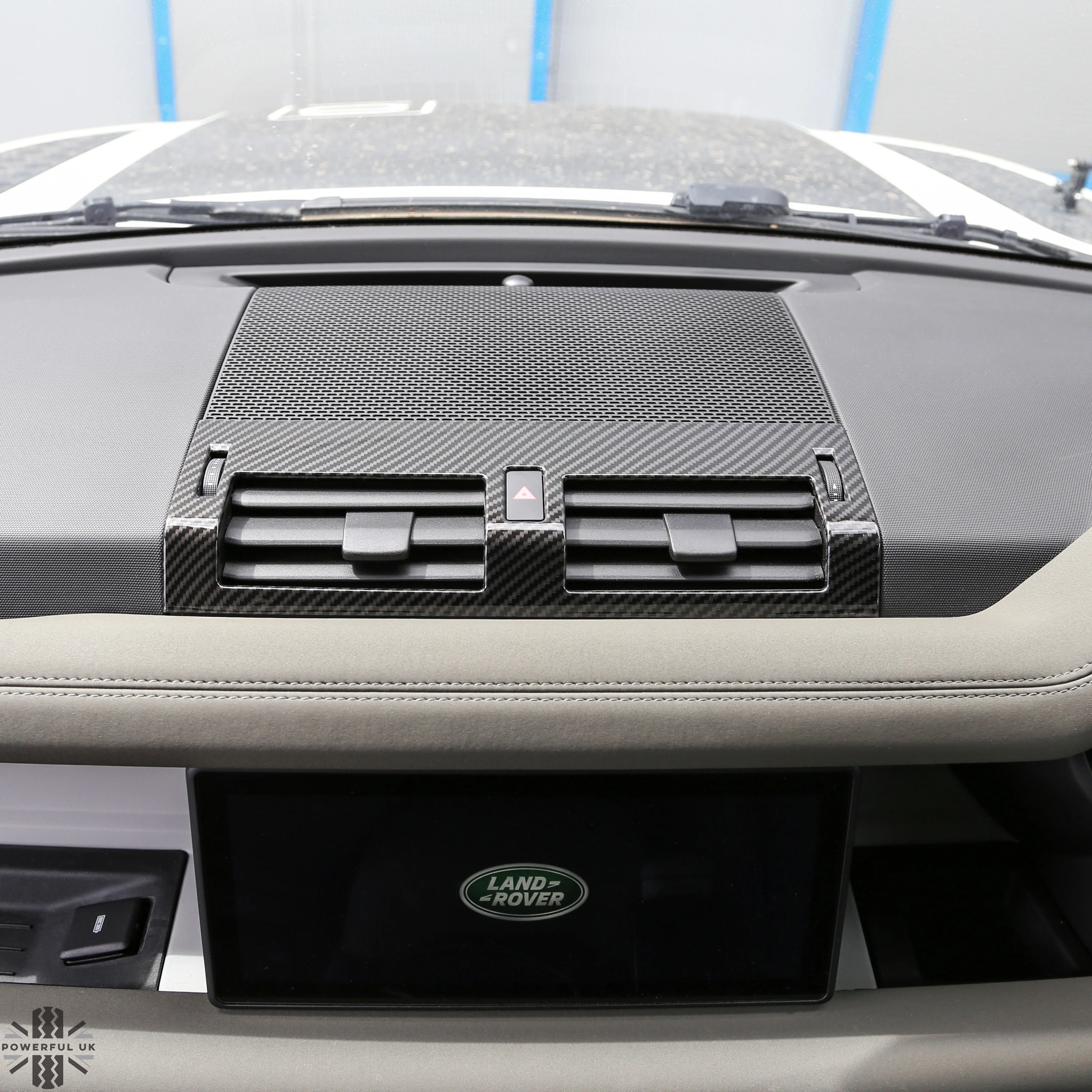 Centre Air Vent Cover Trim - Carbon Fibre - for Land Rover Defender L663 - Image 2