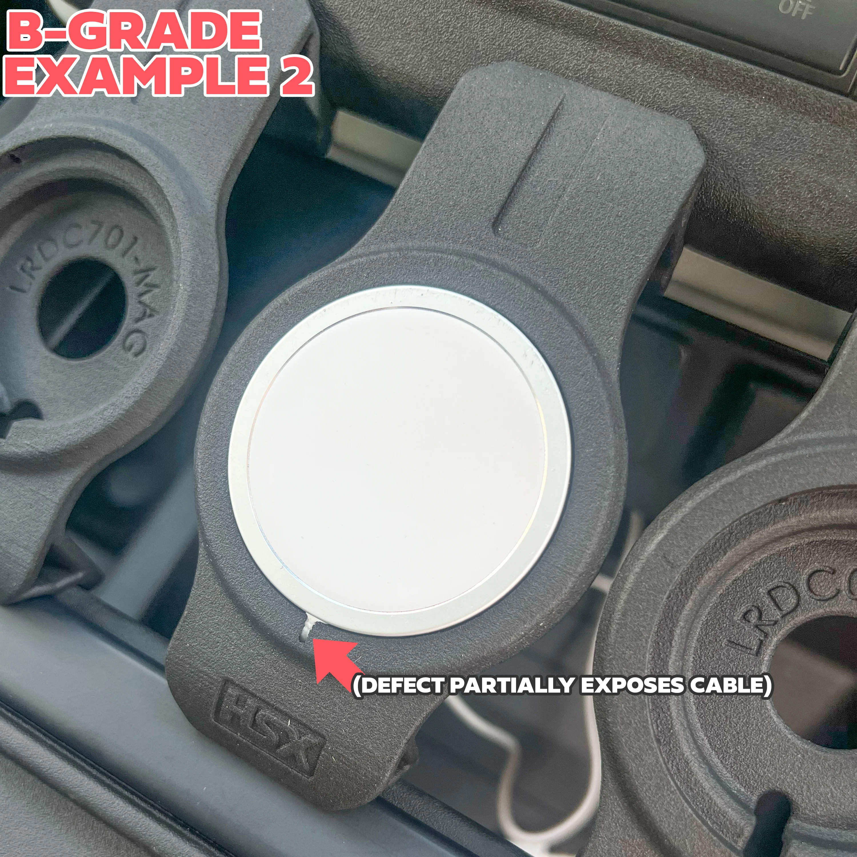 B-GRADE Centre Console MagSafe Charger Holder for Land Rover Defender L663 - Image 3