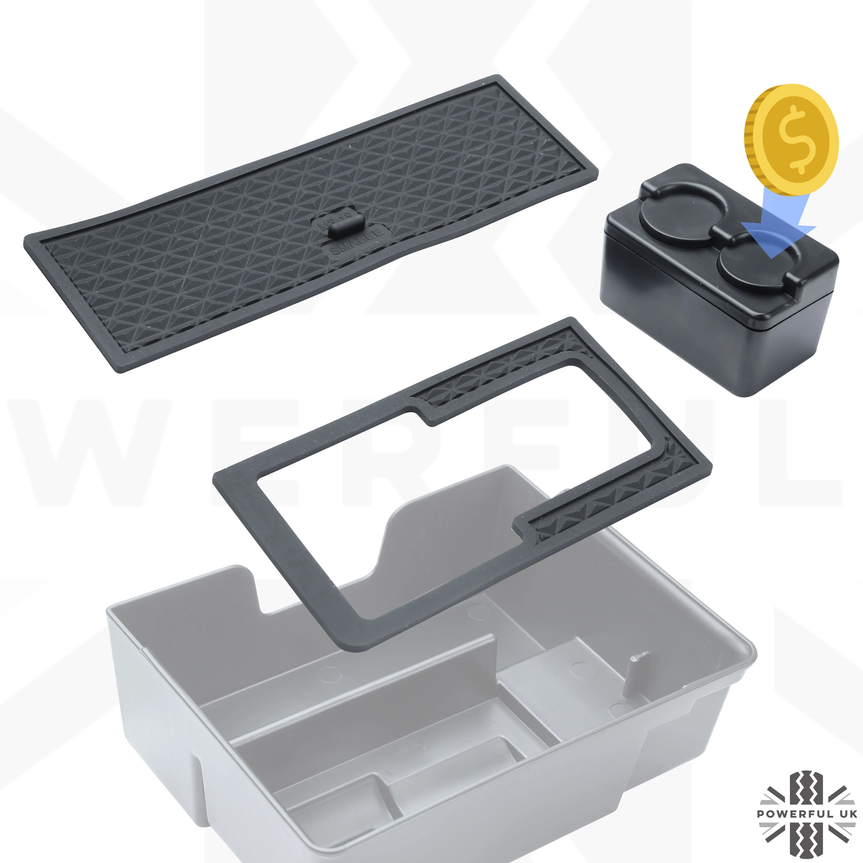 Centre Console Storage Tray/Cup Holder for Tesla 'Model 3' 2017-20 - Image 2