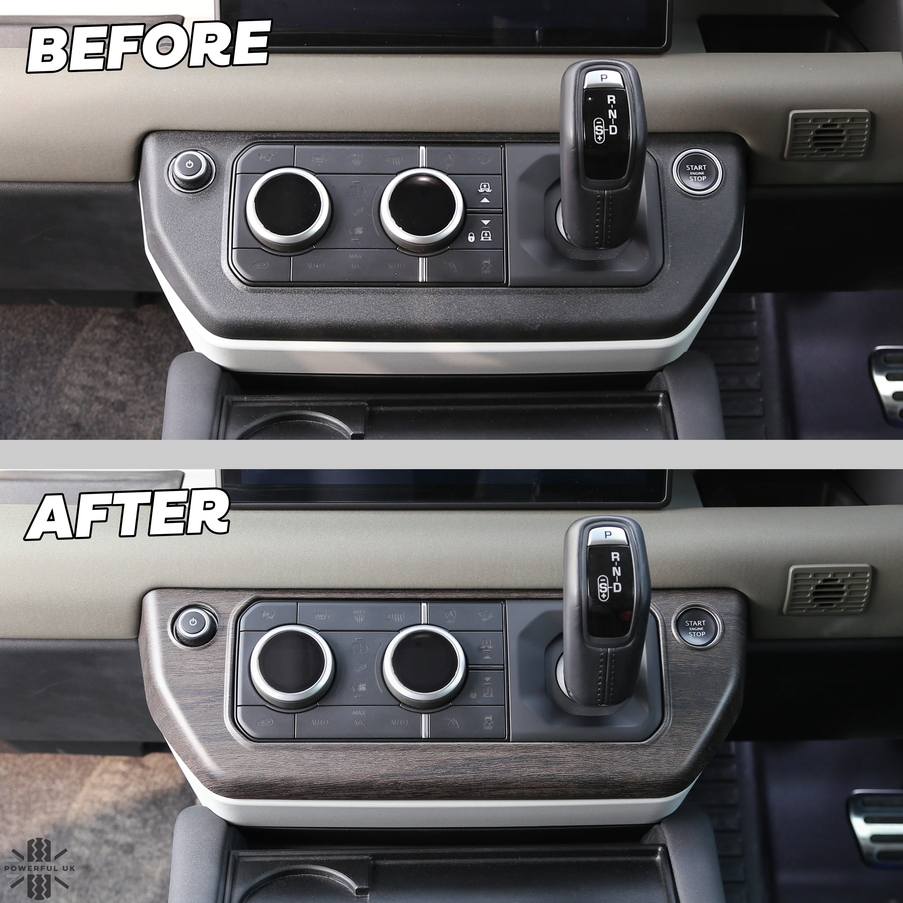 Centre Dash Cover Trim - Oak Wood - for Land Rover Defender L663 - Image 6