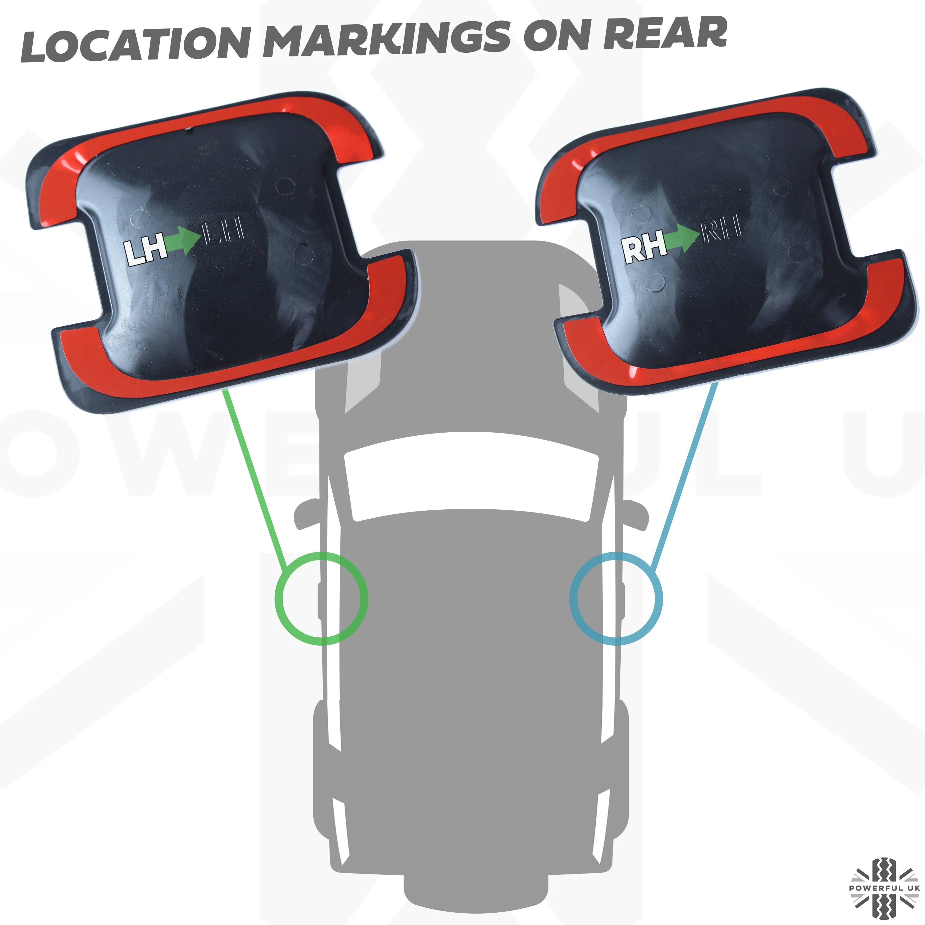 Chequer Plate Door Handle Scuff Plates (2pc) for Land Rover Defender L663 90 (2 door) - Image 11