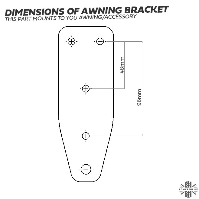 Cross Bar Awning Quick Release Mount Kit for Land Rover Defender L663 - for ARB - LEFT - Image 9