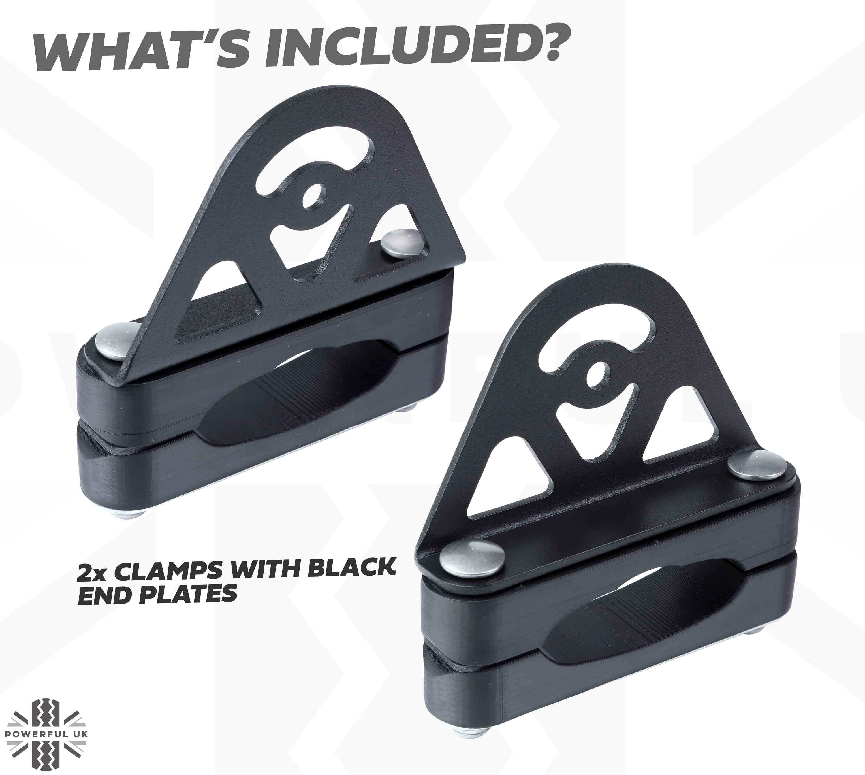 CROSS BAR Mount Clamp Kit for the Range Rover Sport L320 - Kit D (Black) - Image 3