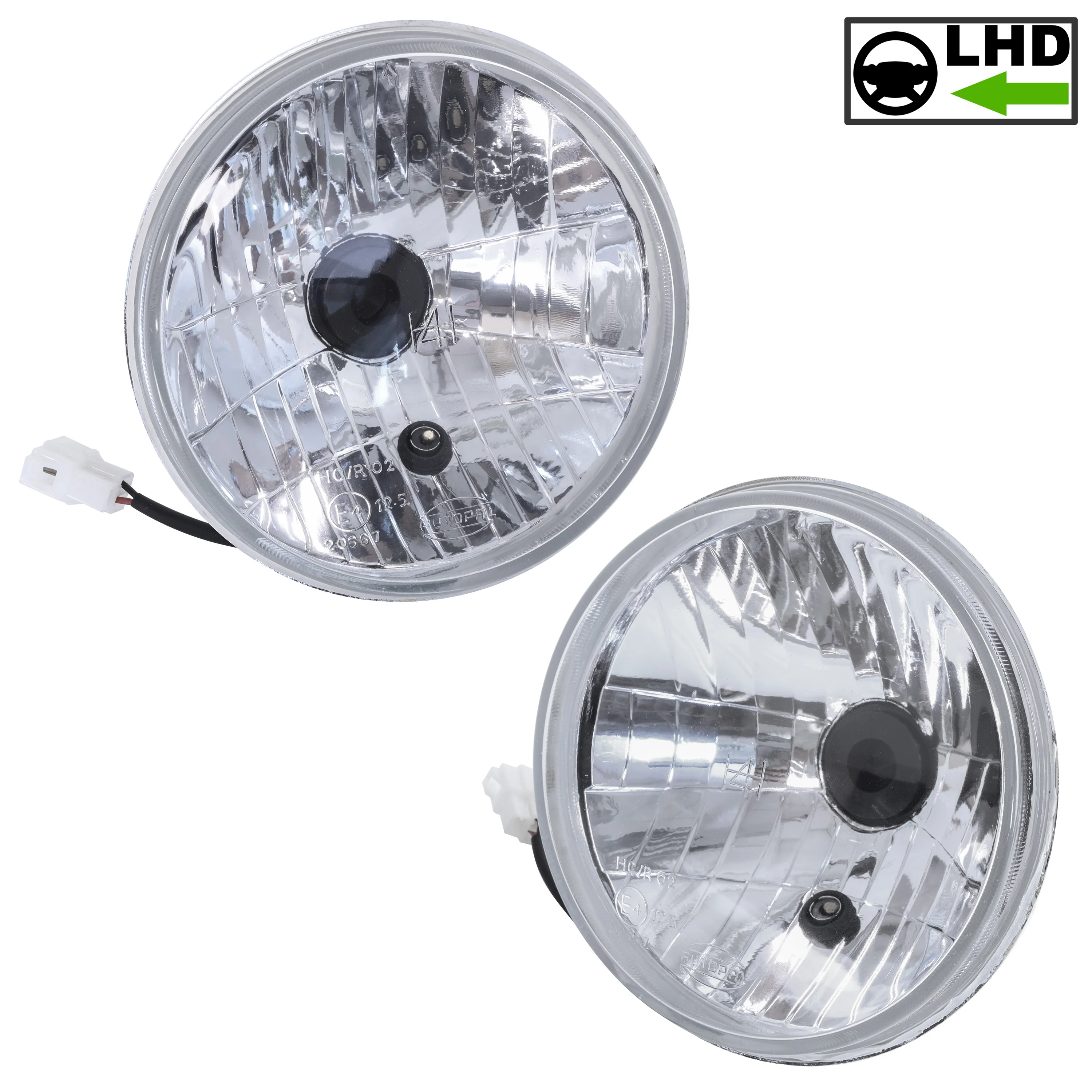 Crystal Halogen Headlight Conversion Ford Anglia Escort (Pair) - LHD