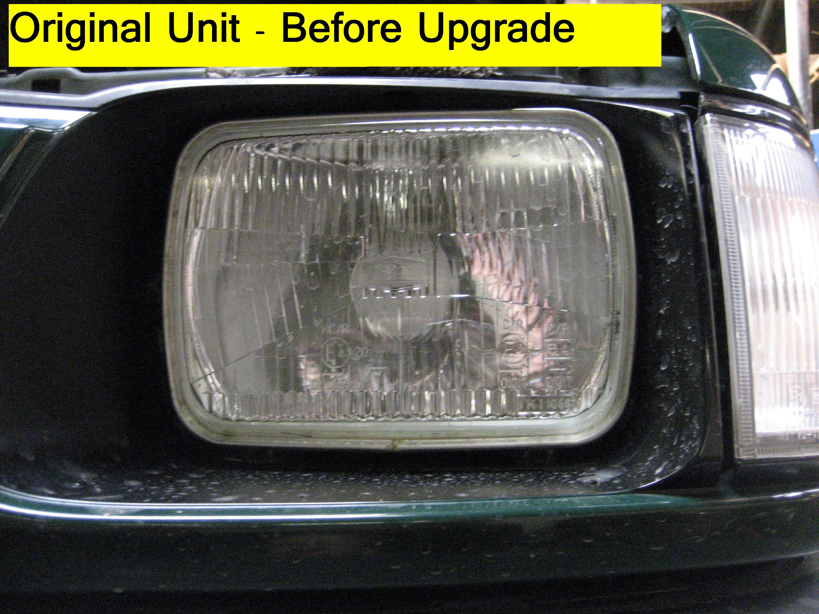 Crystal Square Headlight Isuzu Pickup /Vauxhall Brava (Pair) with E Mark - RHD - Image 2