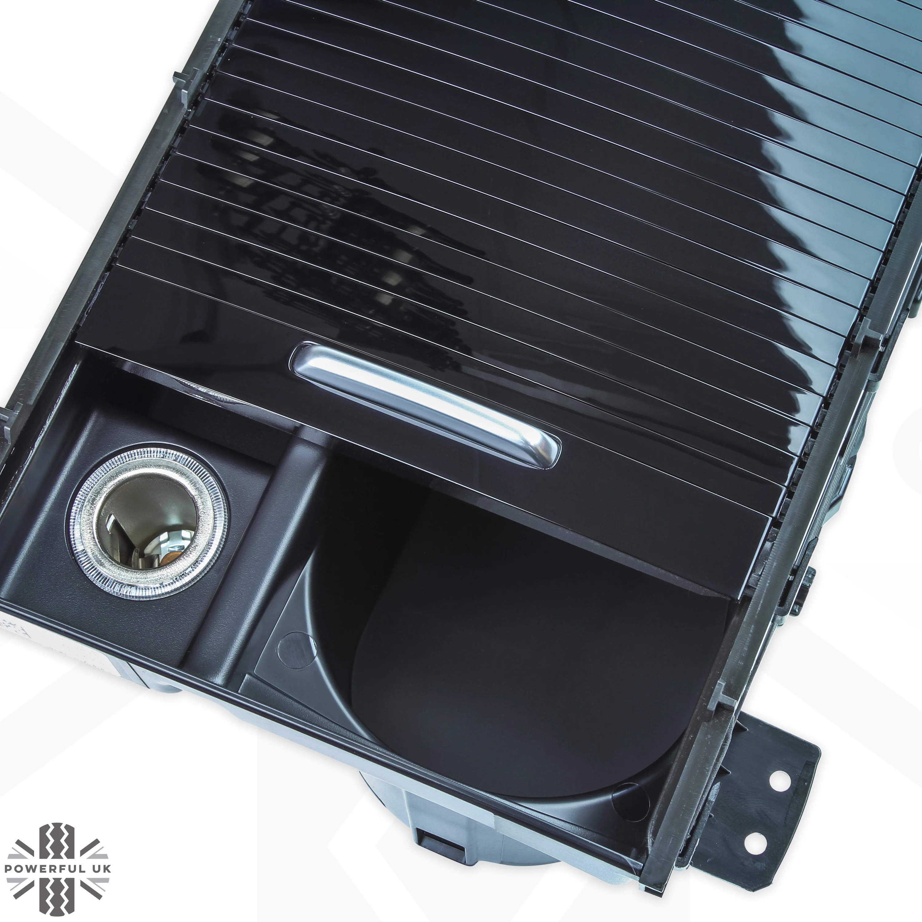 Genuine Cupholder Sliding Compartment for Range Rover Evoque 2011-18 RHD - Piano Black - Image 4